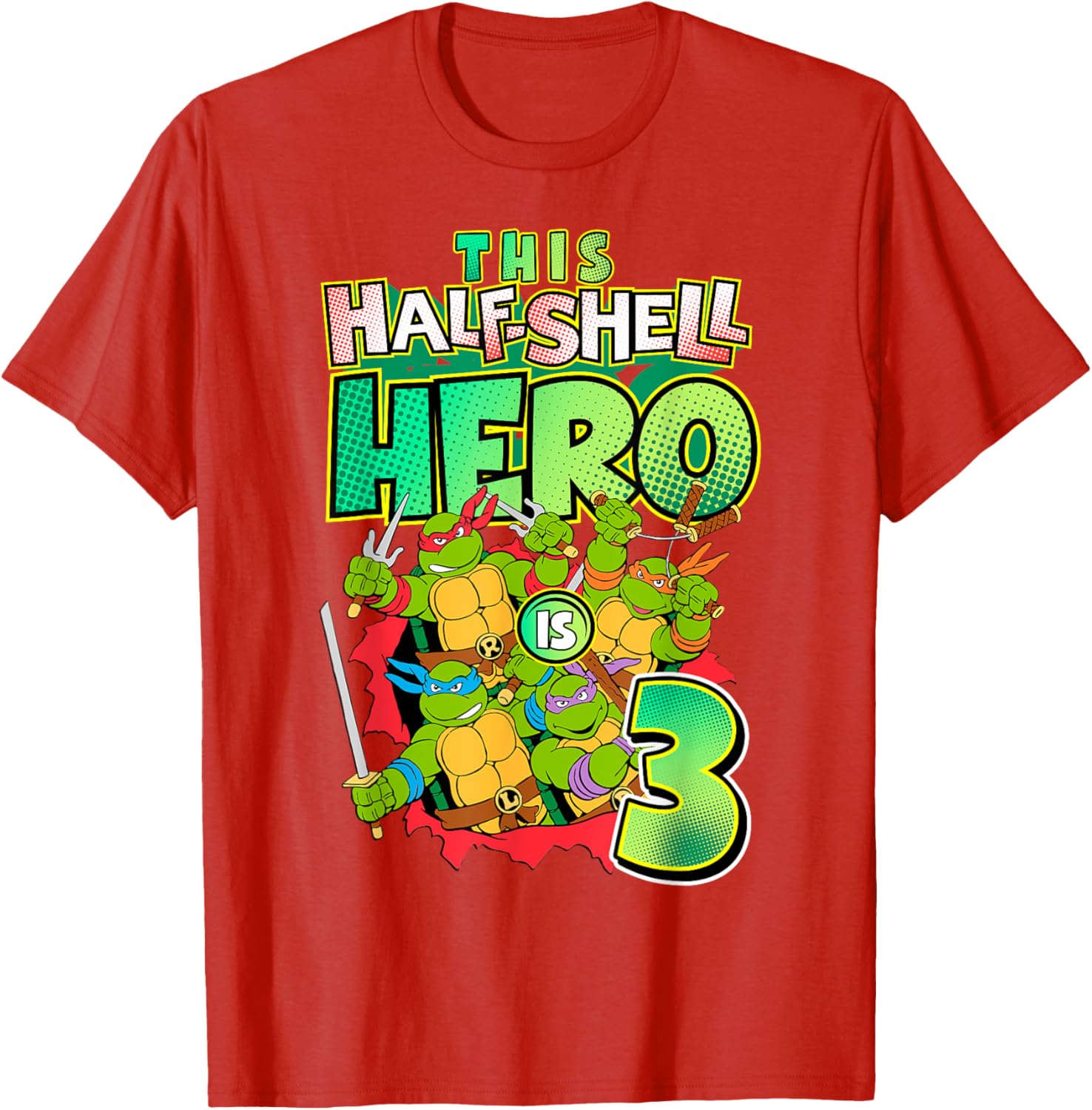 Mademark Teenage Mutant Ninja Turtles This Half Shell Hero T-Shirt - 26