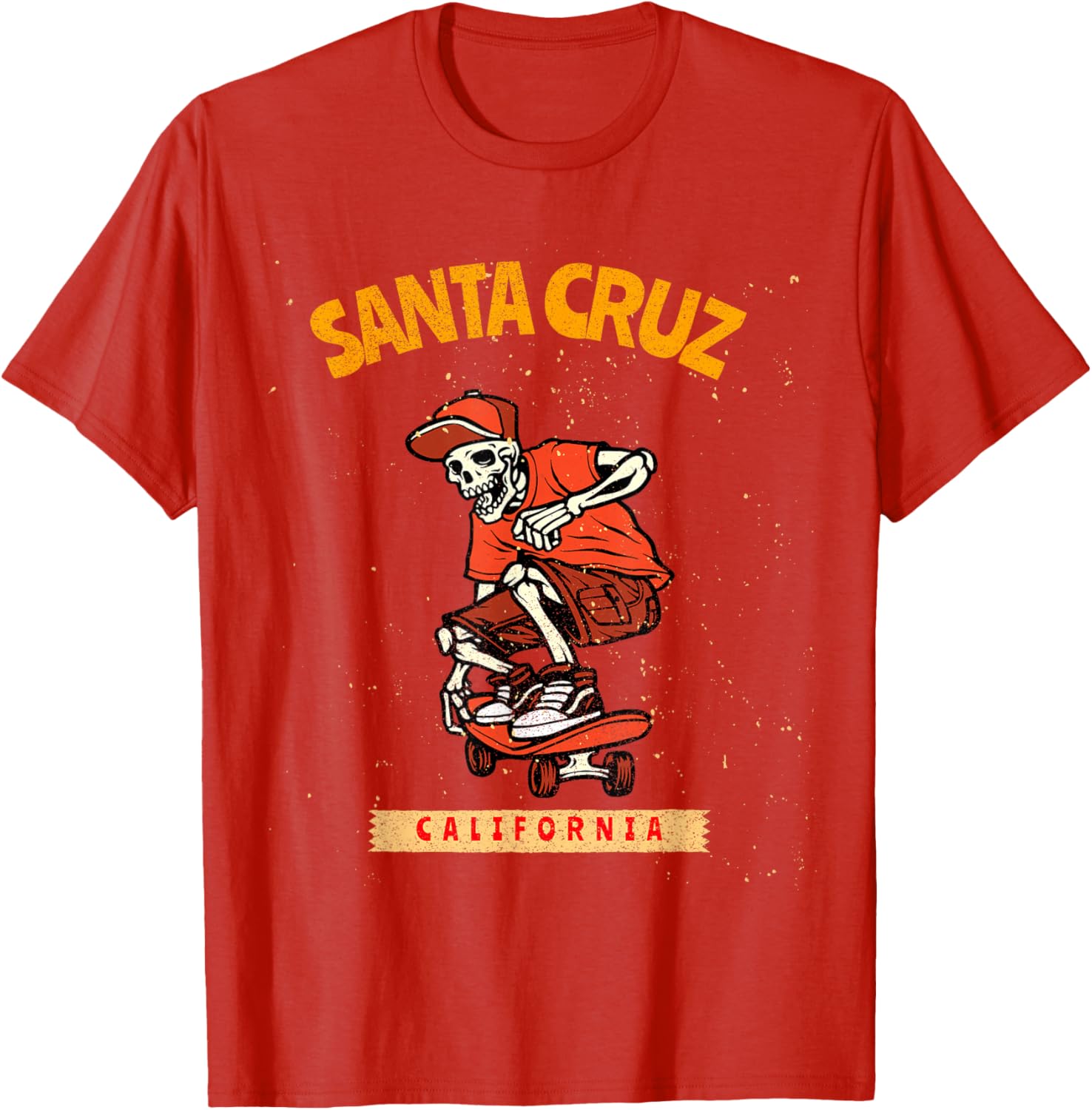 Vintage Santa Cruz Skeleton Skateboarder T-Shirt for Skateboarding Fans - 18
