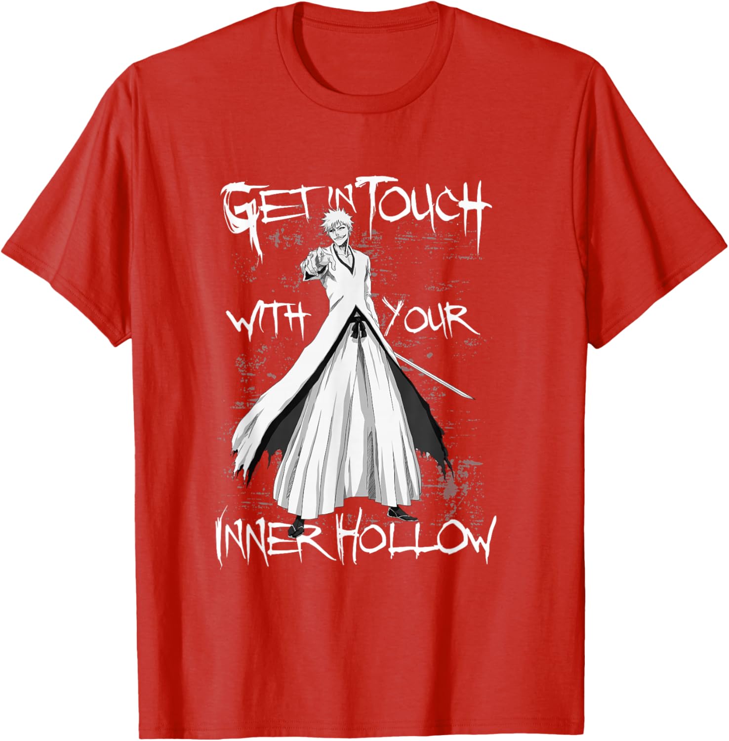 Bleach Anime T-Shirt Get In Touch With Your Inner Hollow Stylish Tee - 5