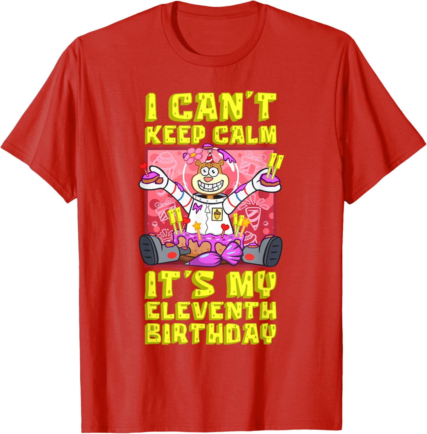 Sandy Birthday Shirt - Mademark x SpongeBob 11th Birthday Gift T-Shirt - 7