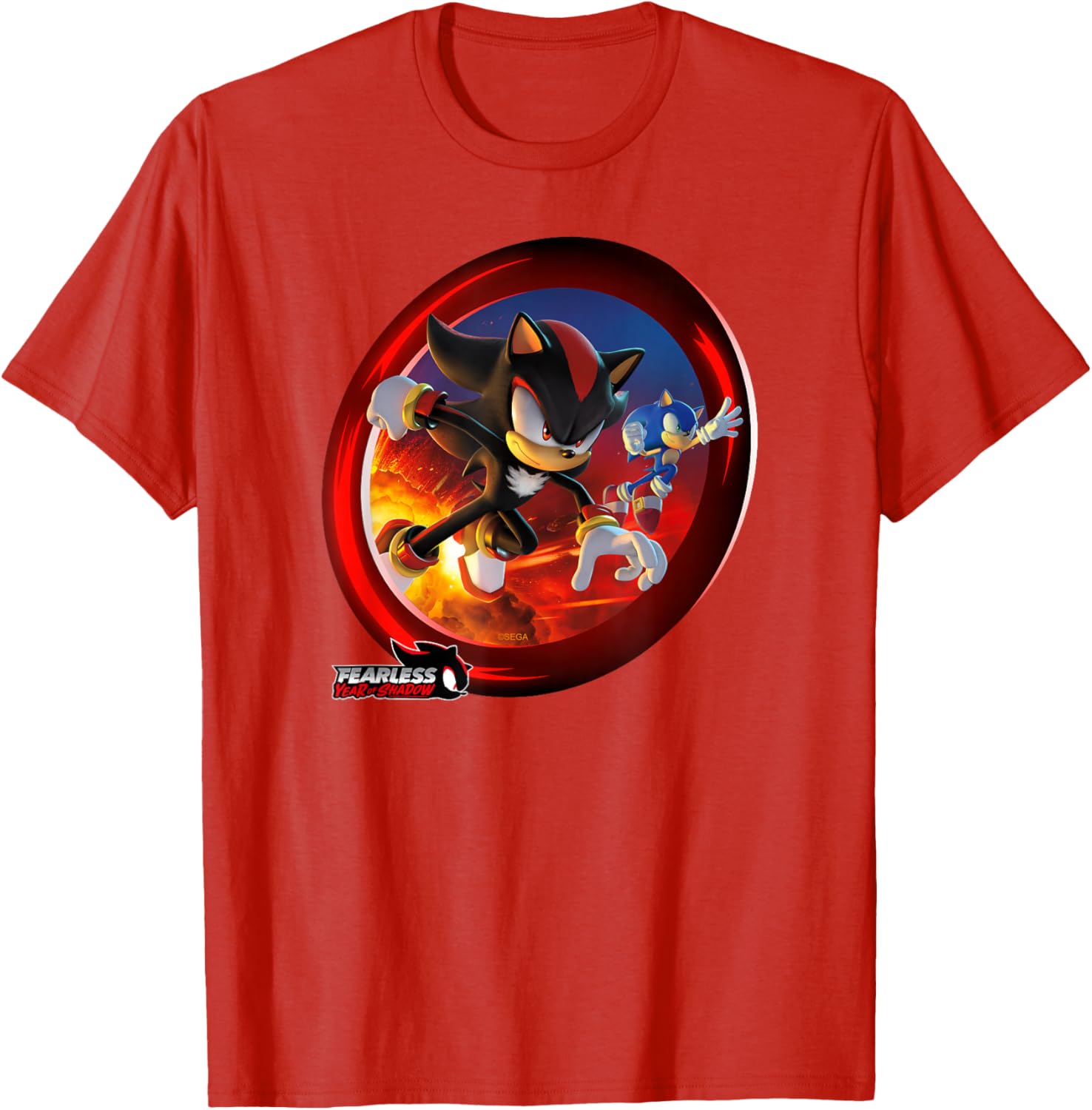 Sonic the Hedgehog Fearless Year of Shadow Graphic T-Shirt for Fans - 10