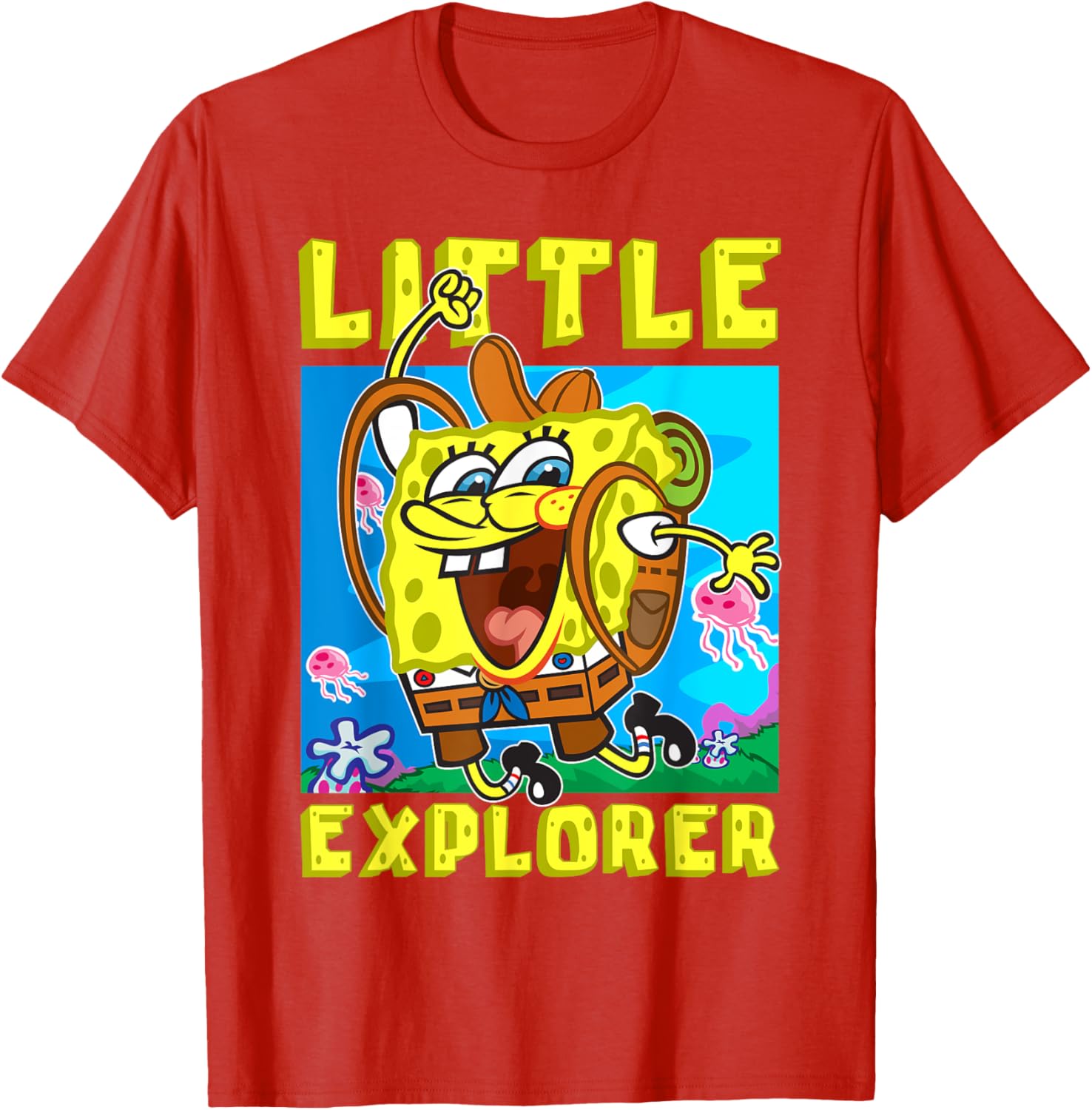 SpongeBob Little Explorer Funny Boys Gift T-Shirt for Christmas Birthday - 10