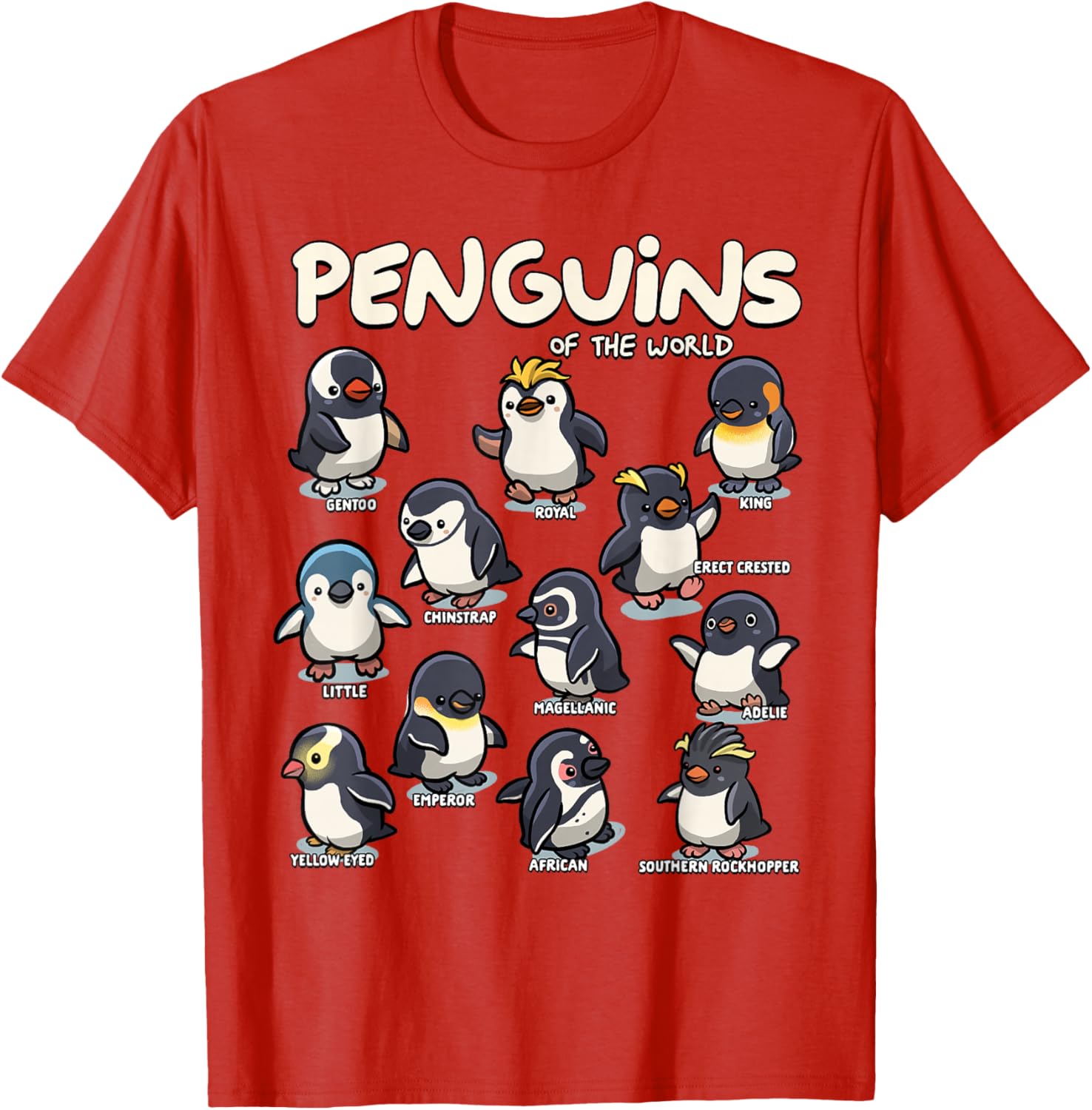 Cute Penguin Lovers T-Shirt for Animal Fans - Stylish Penguin Apparel - 7