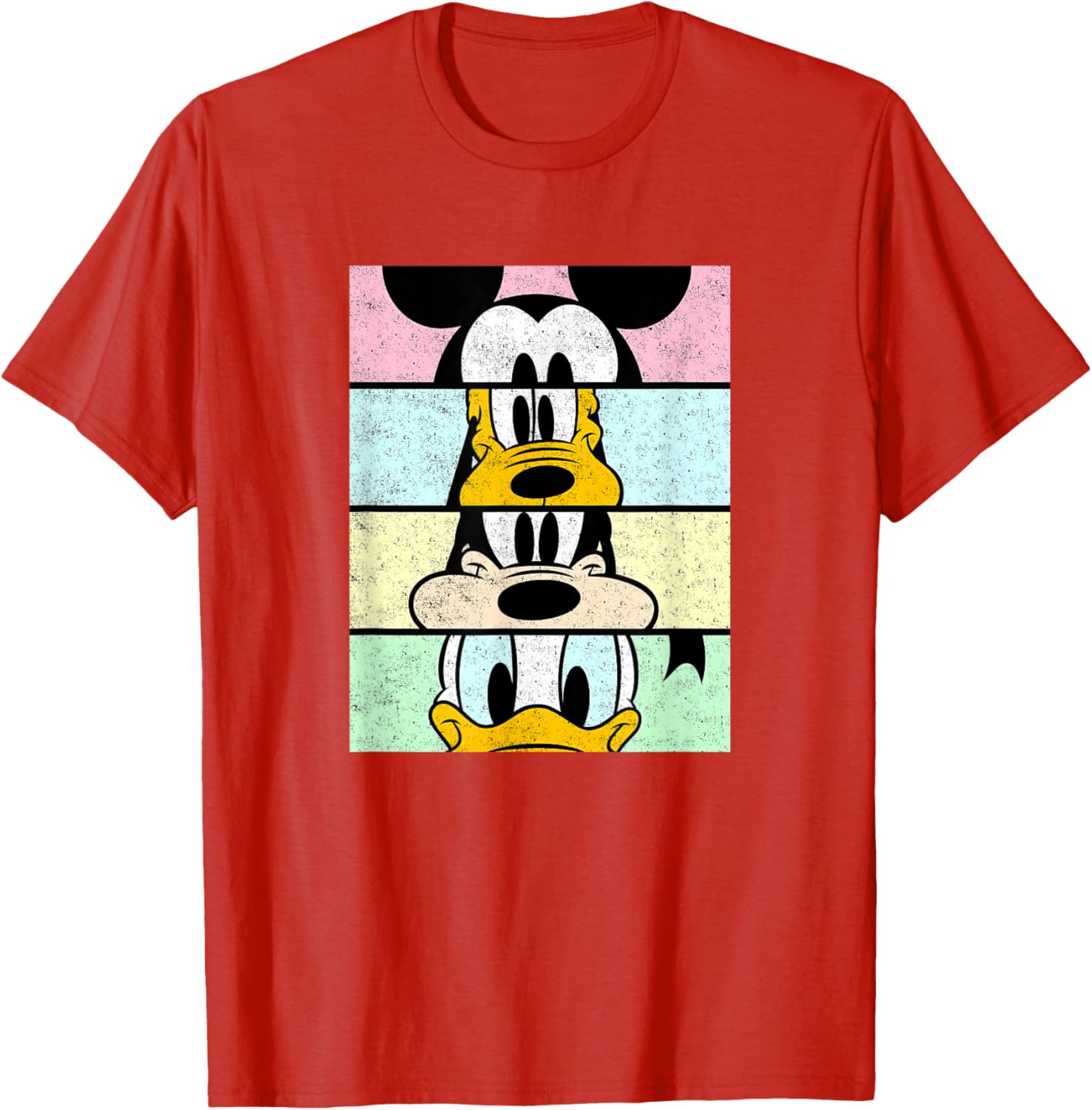Disney Mickey And Friends Distressed Comic Panels T-Shirt for Fun Fans - 21