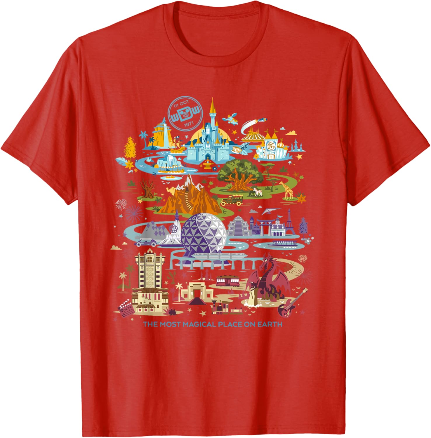 Walt Disney World 50th Anniversary T-Shirt Fun Disney Merchandise - 13