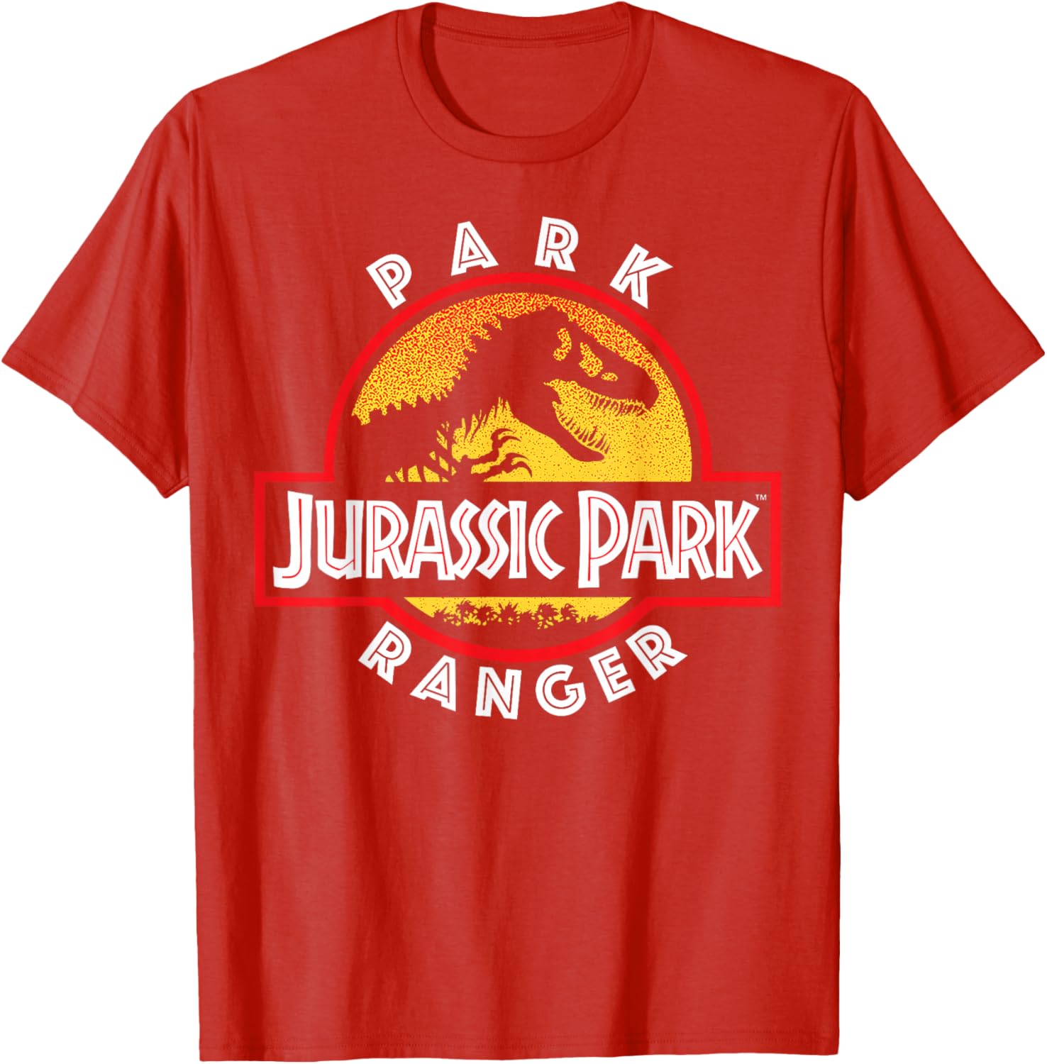 Jurassic Park Men's Black Dinosaur Graphic T-Shirt - Classic Fit Crew Neck - 5