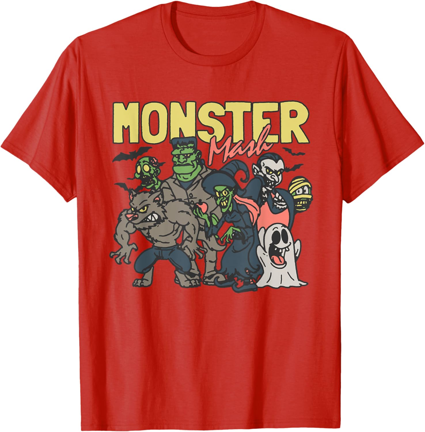 Monster Mash Halloween T-Shirt Fun Costume Characters for Parties - 13