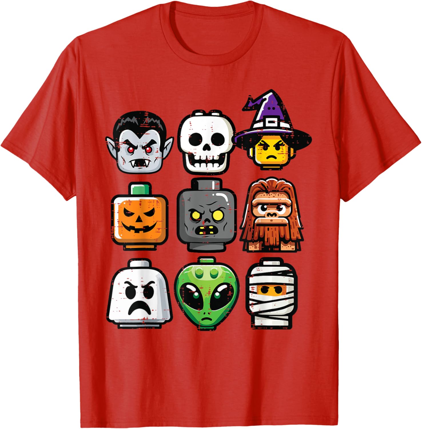 Halloween Pumpkin Ghost Heads T-Shirt for Kids and Boys Costume Fun - 22