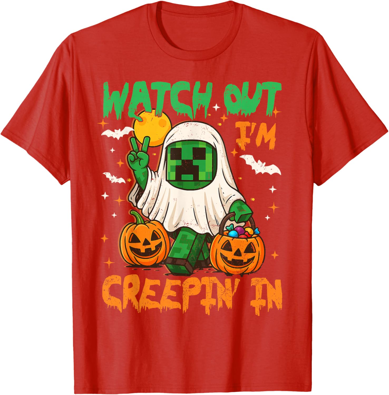 Spooky Pixel Ghost T-Shirt for Boys - Perfect Halloween Costume Fun - 11