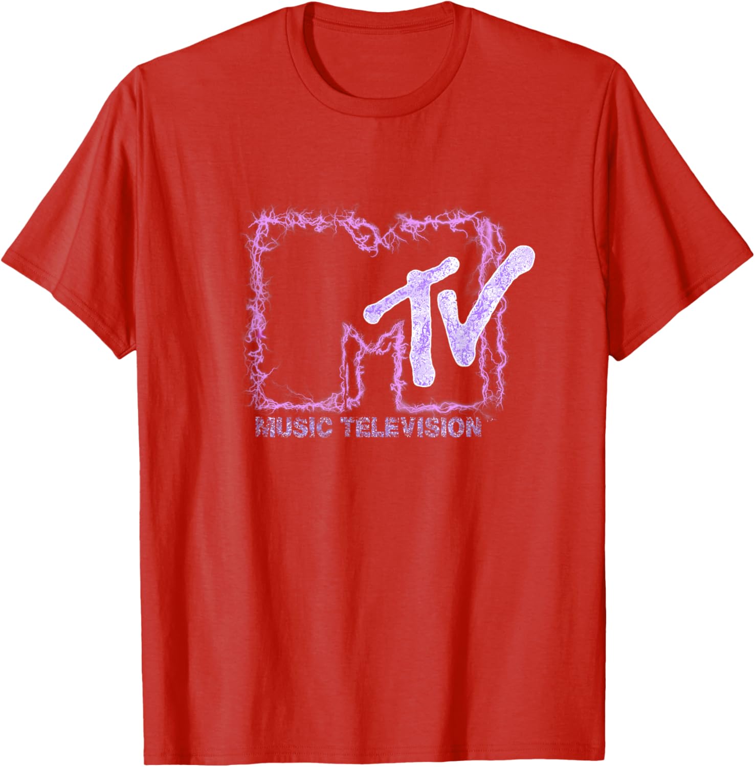 Mademark x MTV Official Logo T-Shirt with Purple Electric Flashes - 17