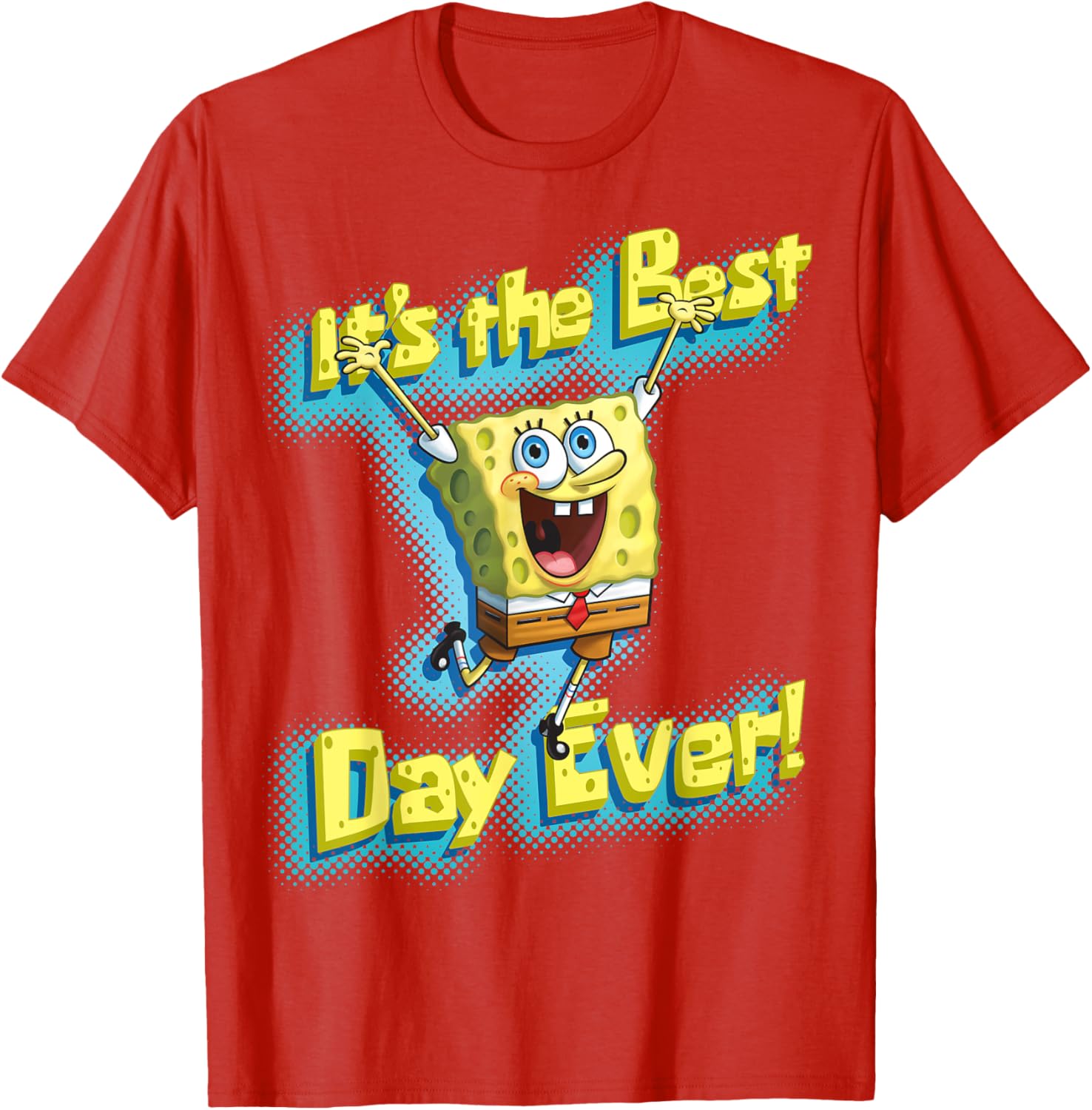 Mademark SpongeBob SquarePants Best Day Ever T-Shirt for Fun Fans - 16