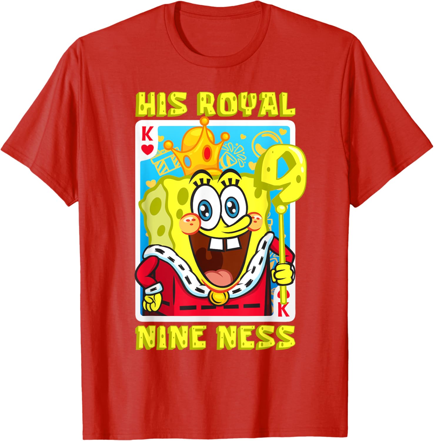 Mademark SpongeBob SquarePants 9th Birthday Gift T-Shirt for Kids - 5