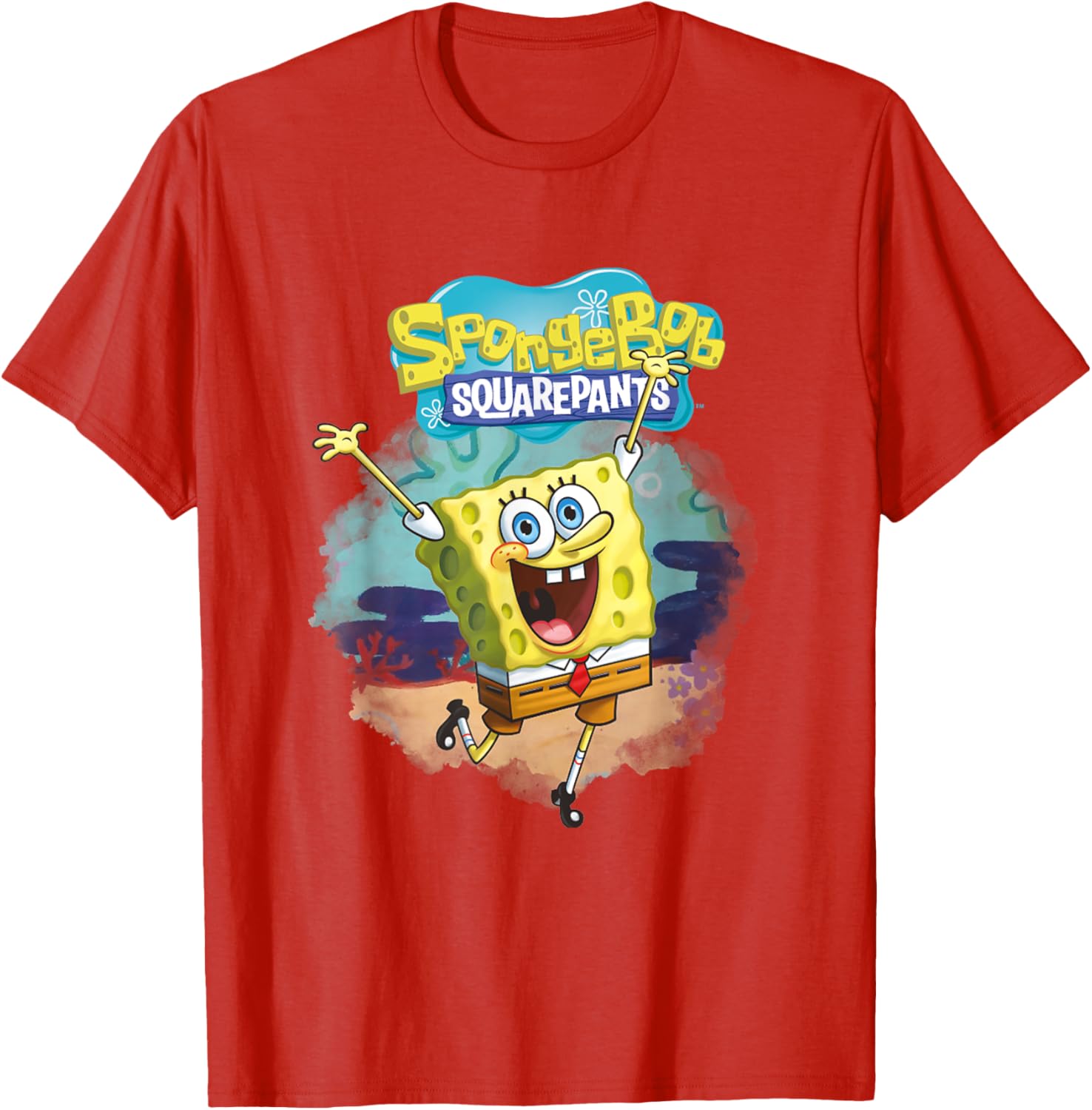 Mademark SpongeBob SquarePants Dancing in the Ocean T-Shirt for Kids - 4