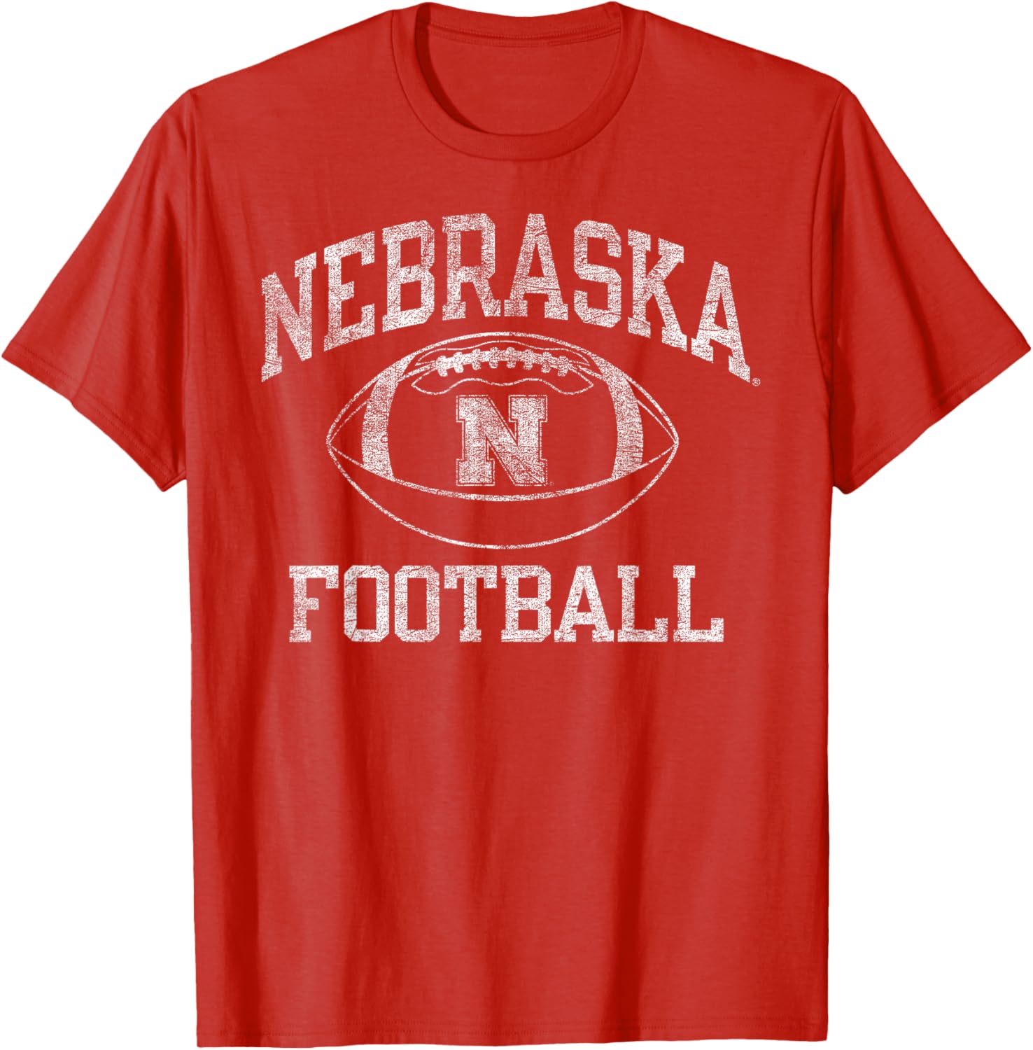 Nebraska Cornhuskers Vintage Red T-Shirt for Sports Fans - 1