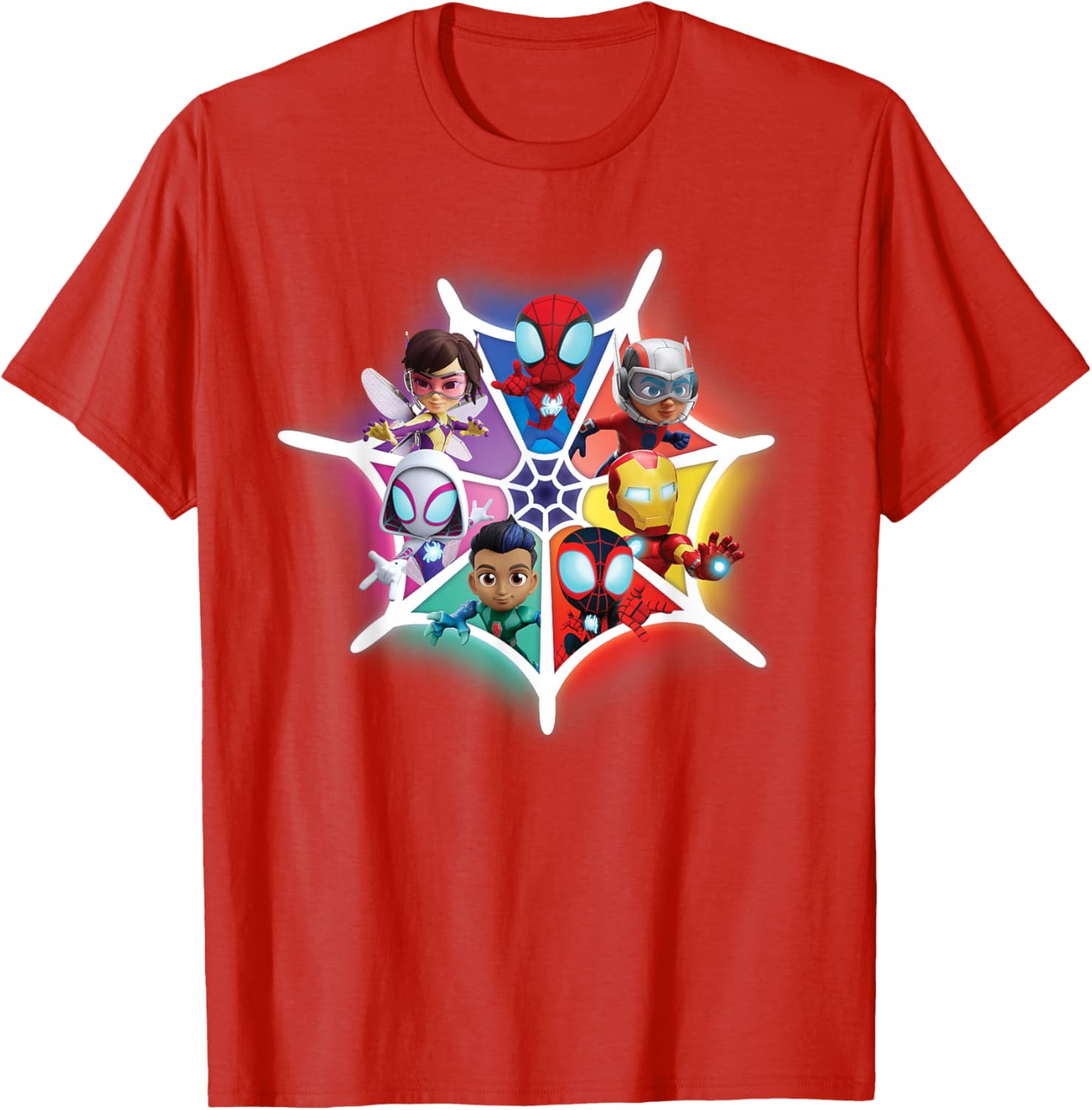 Marvel Spidey and Friends Avengers Team-Up T-Shirt for Kids and Adults - 22