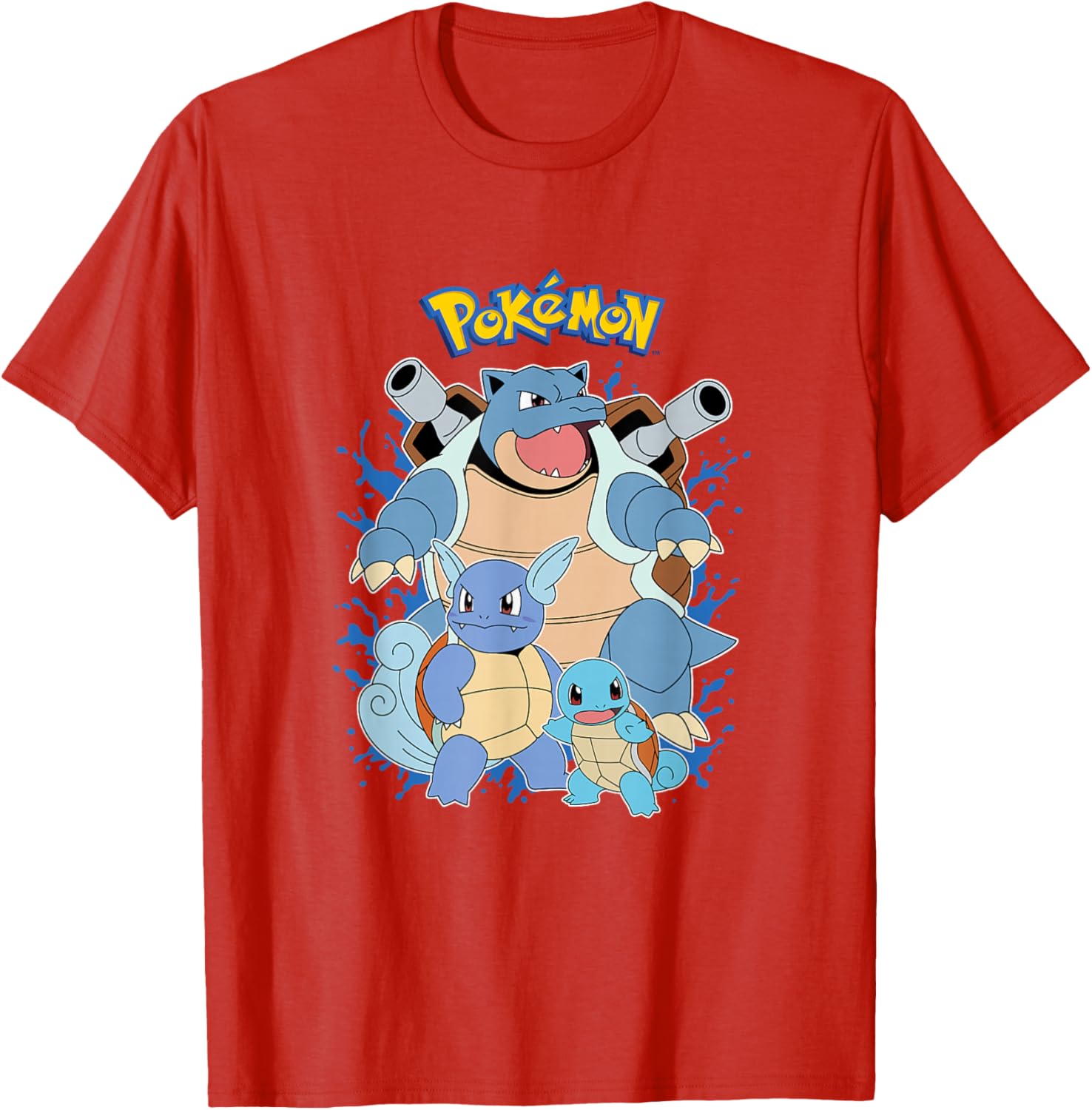 Squirtle Evolution T-Shirt for Pokémon Fans - Fun Graphic Tee Design - 6