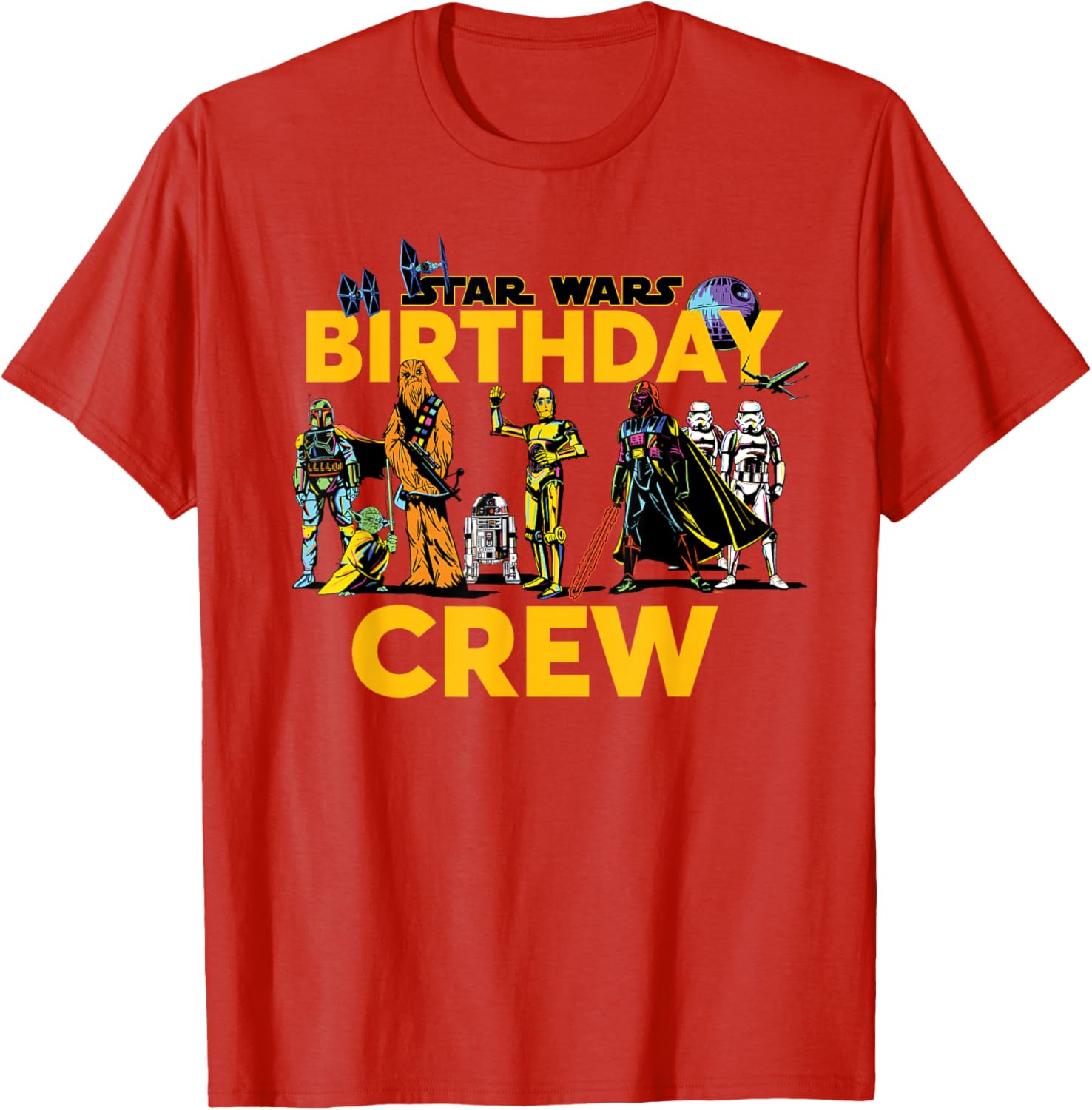 Star Wars Birthday Crew Matching T-Shirt for Classic Characters Fans - 24
