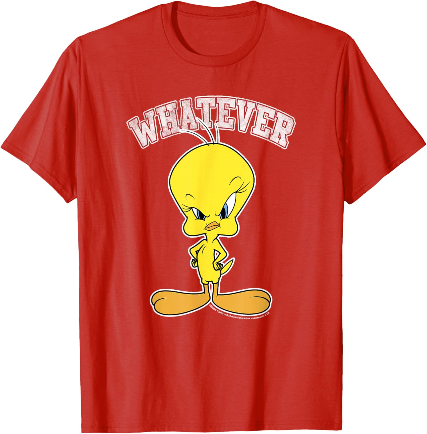 Looney Tunes Tweety Mad Face T-Shirt for Fun Casual Wear - 10