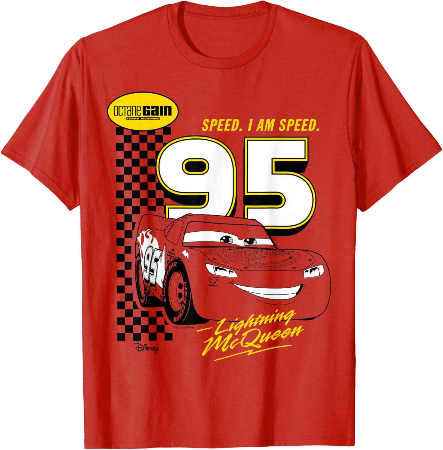 Disney Pixar Cars Lightning McQueen I Am Speed T-Shirt for Kids - 1