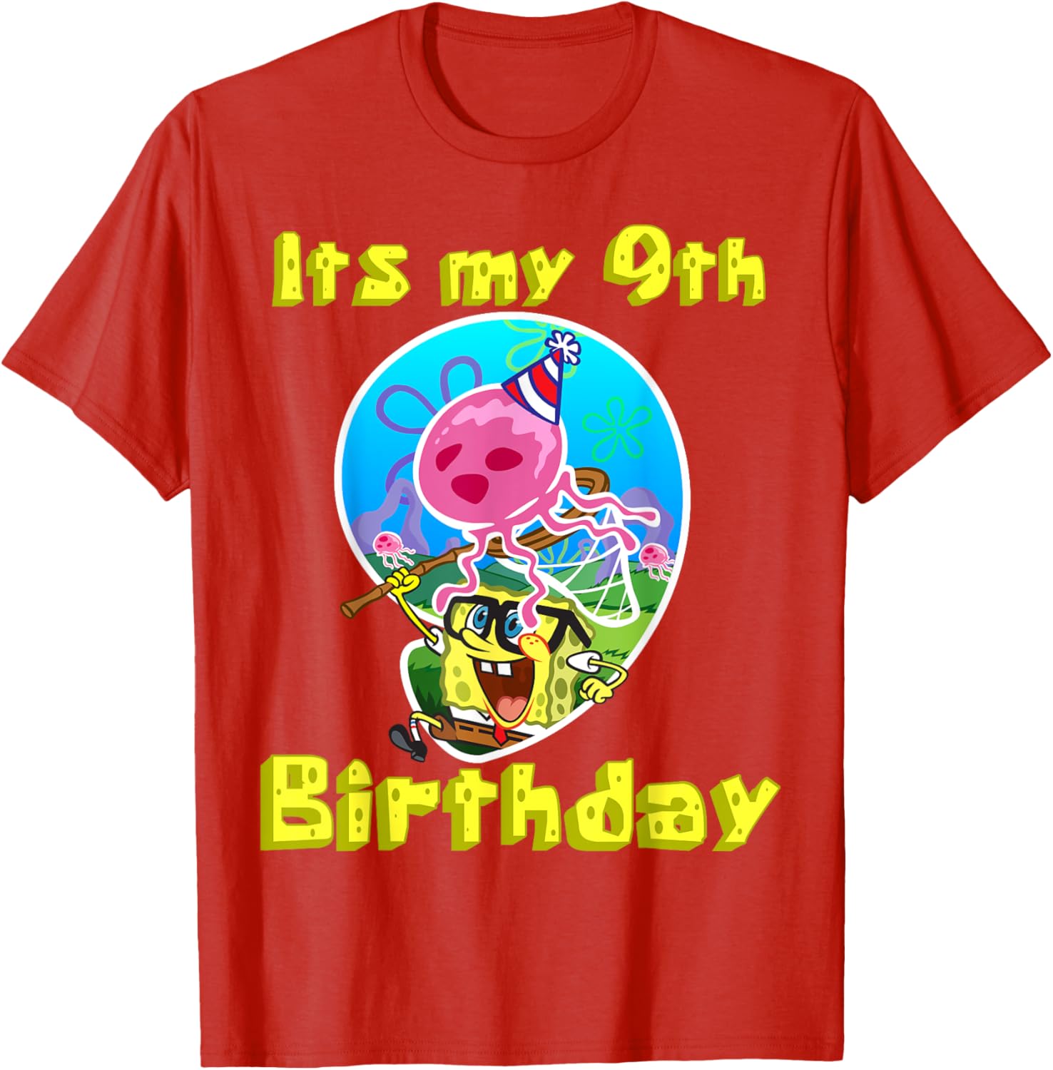 Mademark x SpongeBob SquarePants 9th Birthday T-Shirt Gift for Kids - 7