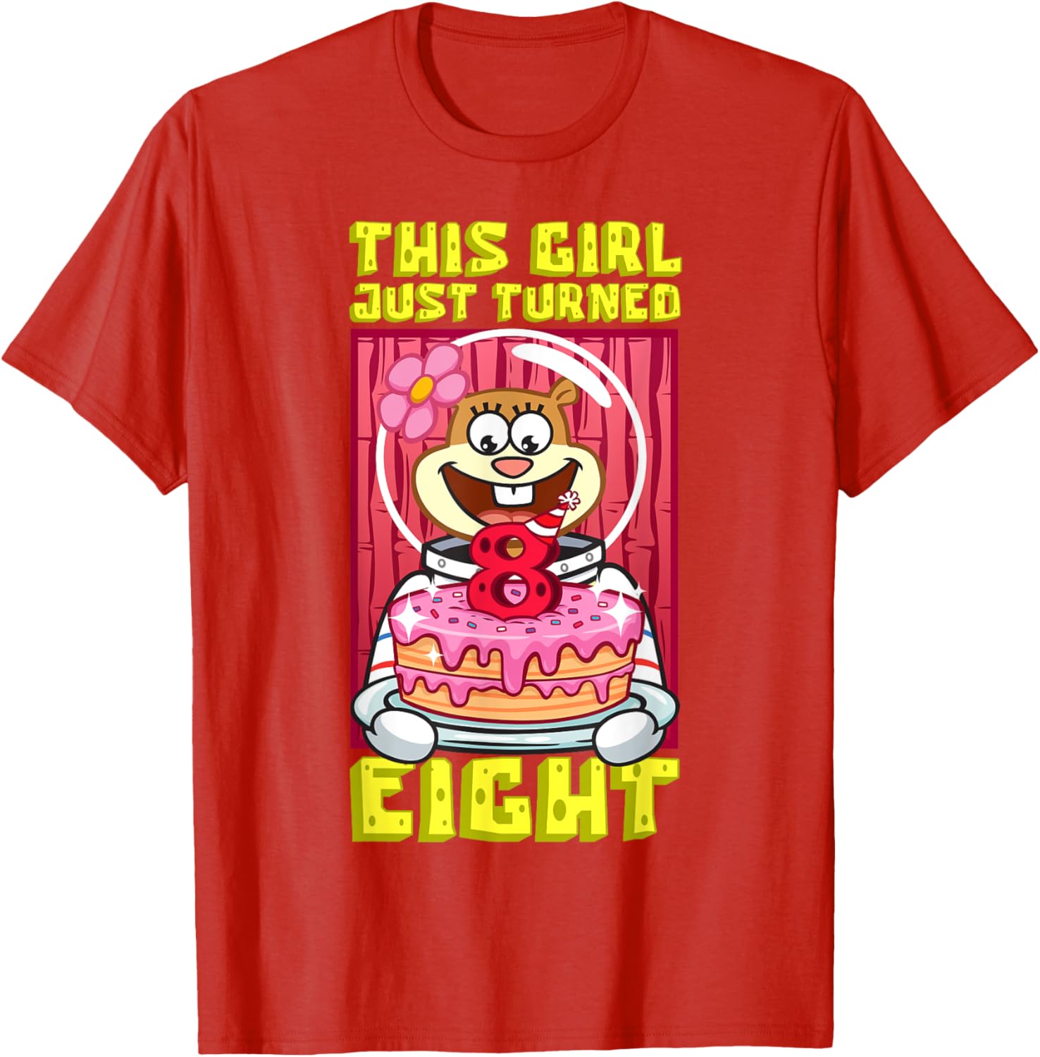 Mademark x SpongeBob SquarePants Sandy 8th Birthday Fun T-Shirt - 8