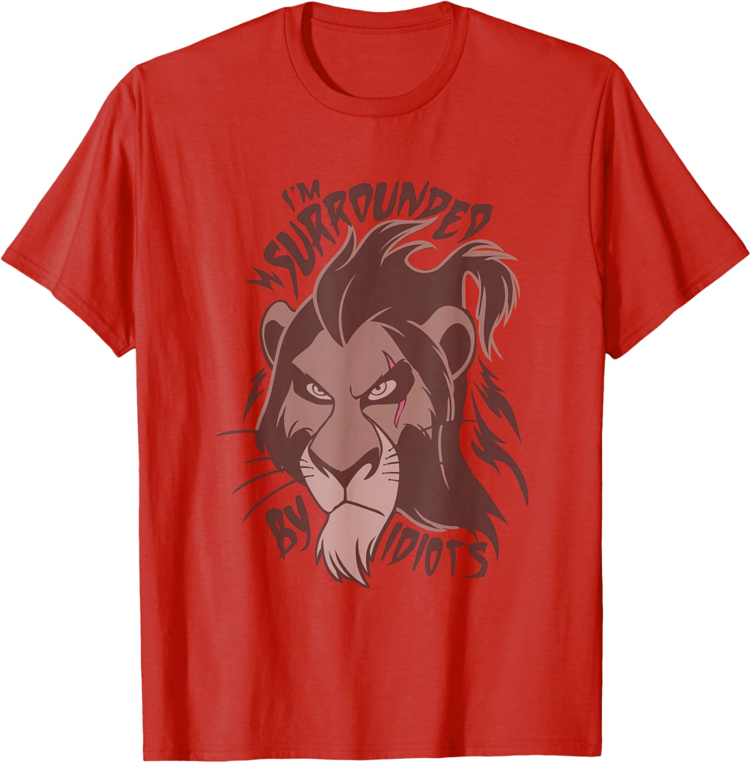 Disney Lion King Scar I'm Surrounded By Idiots T-Shirt for Fans - 5