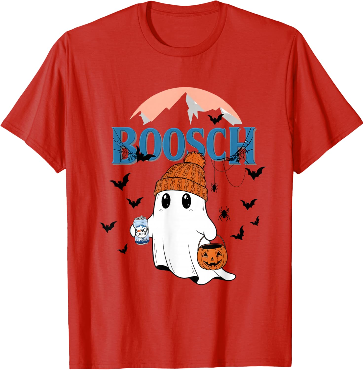 Cute Ghost Beer Pumpkins Halloween T-Shirt for Fun Holiday Spirit - 4