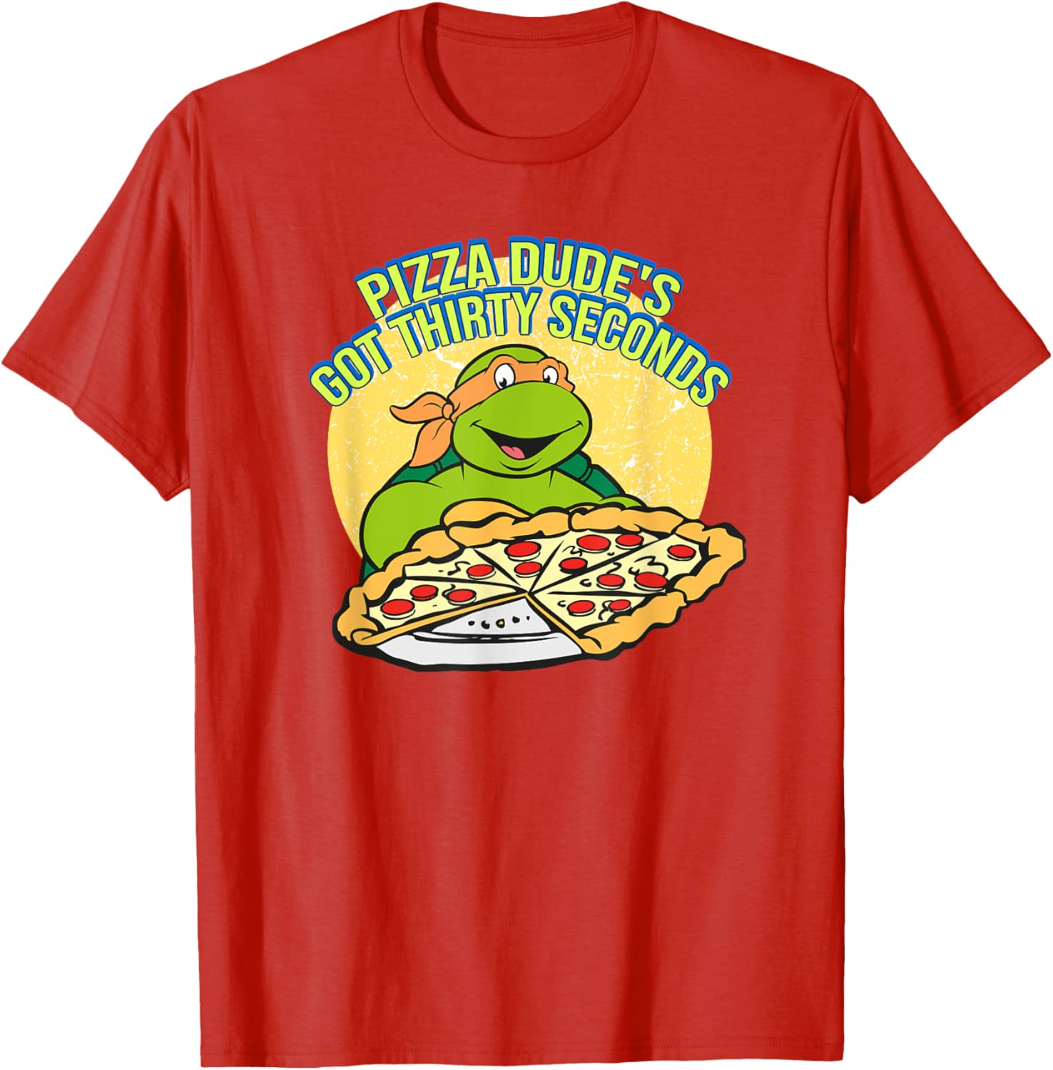 Mademark Teenage Mutant Ninja Turtles Michelangelo Pizza Dude T-Shirt - 18