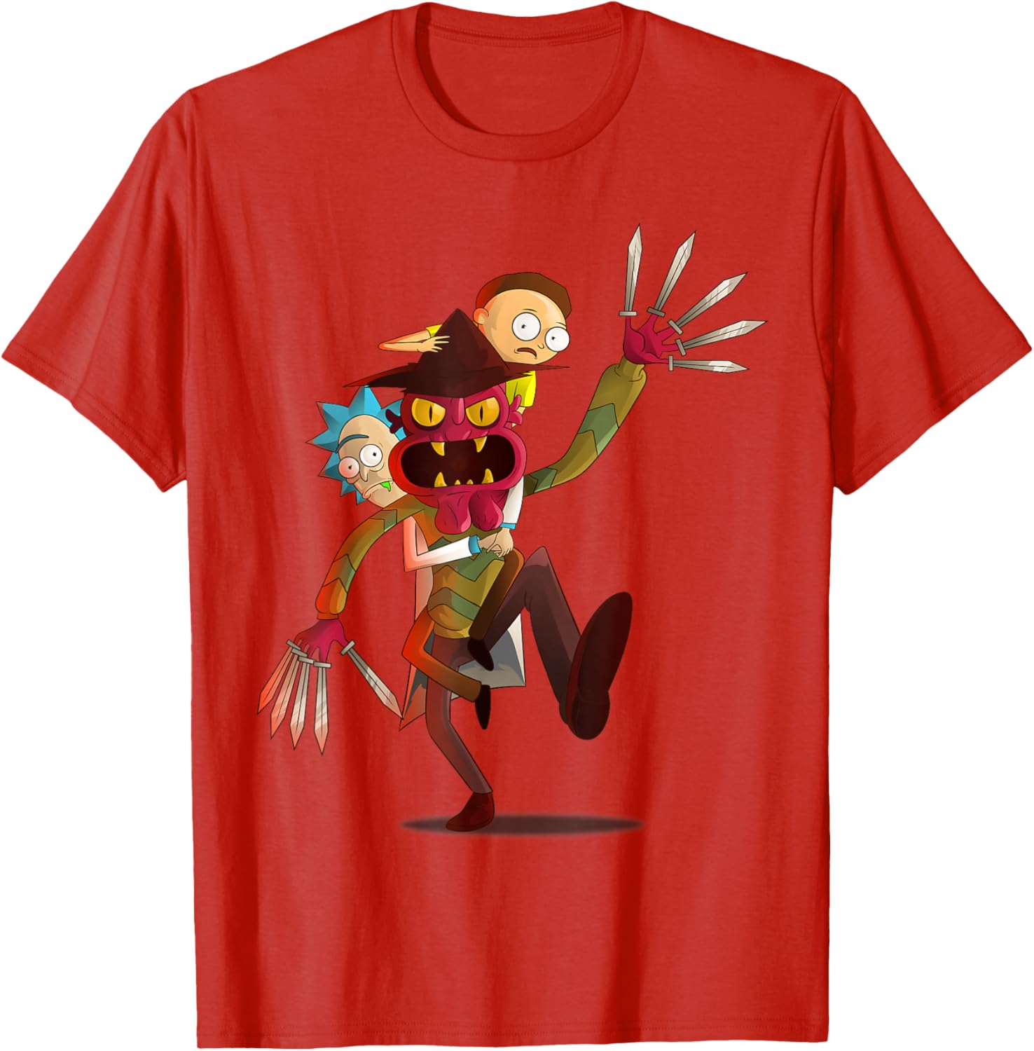 Mademark Rick and Morty Nightmare on Scary Street T-Shirt for Fans - 1