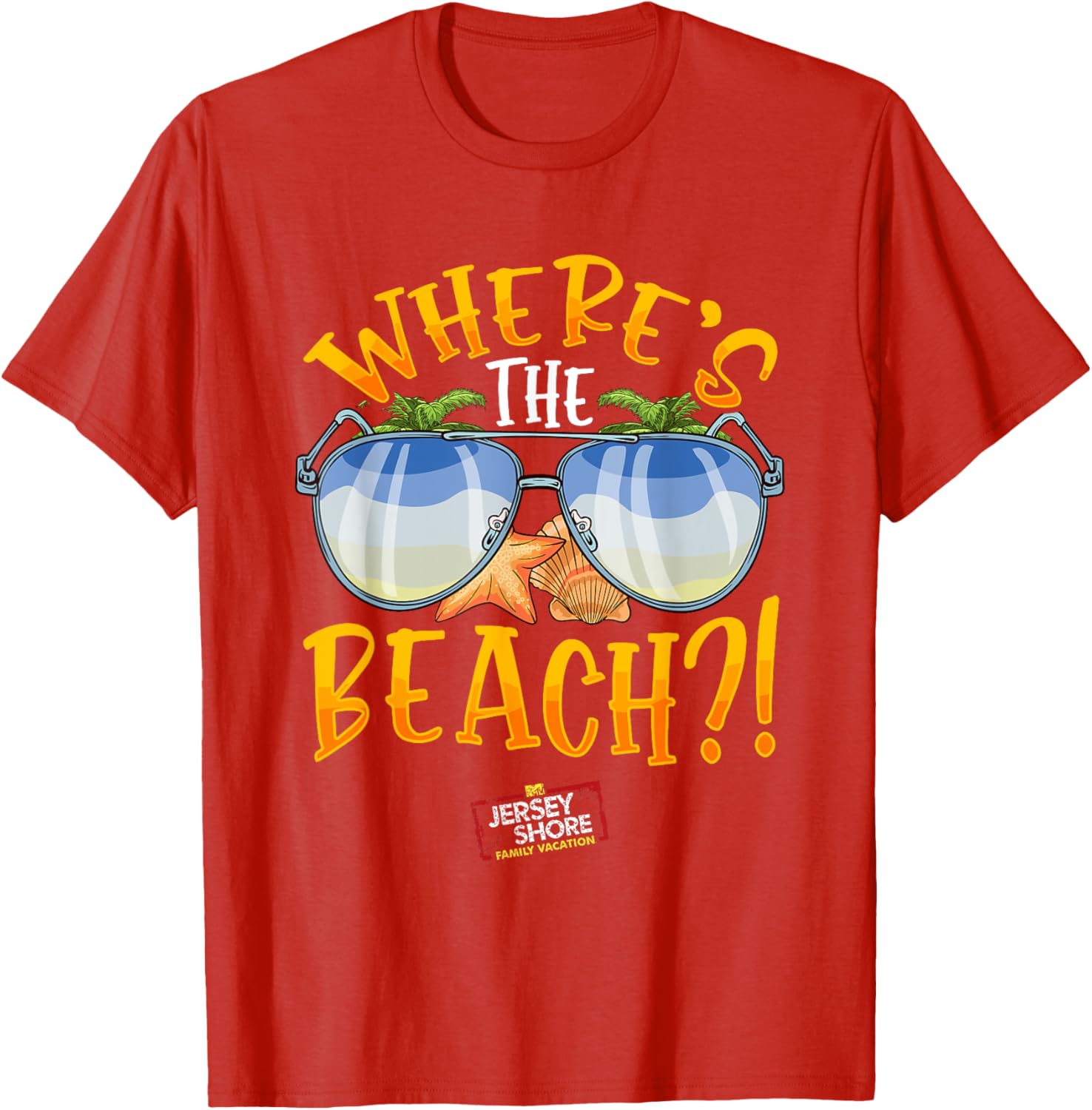 Mademark Jersey Shore Family Vacation Where's The Beach T-Shirt - 1