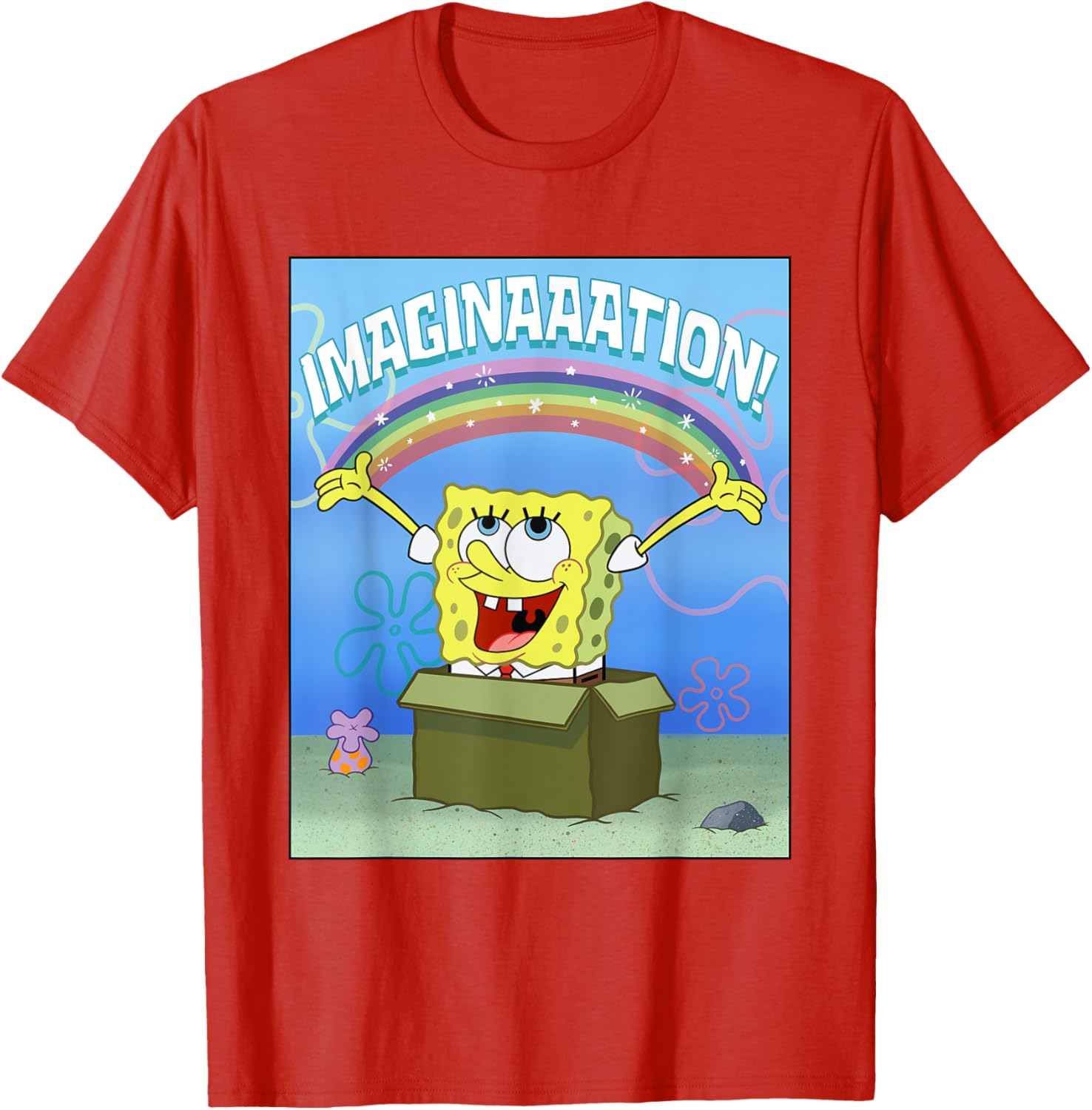 Mademark SpongeBob SquarePants Imaginaaation Box Funny T-Shirt for All Ages - 4