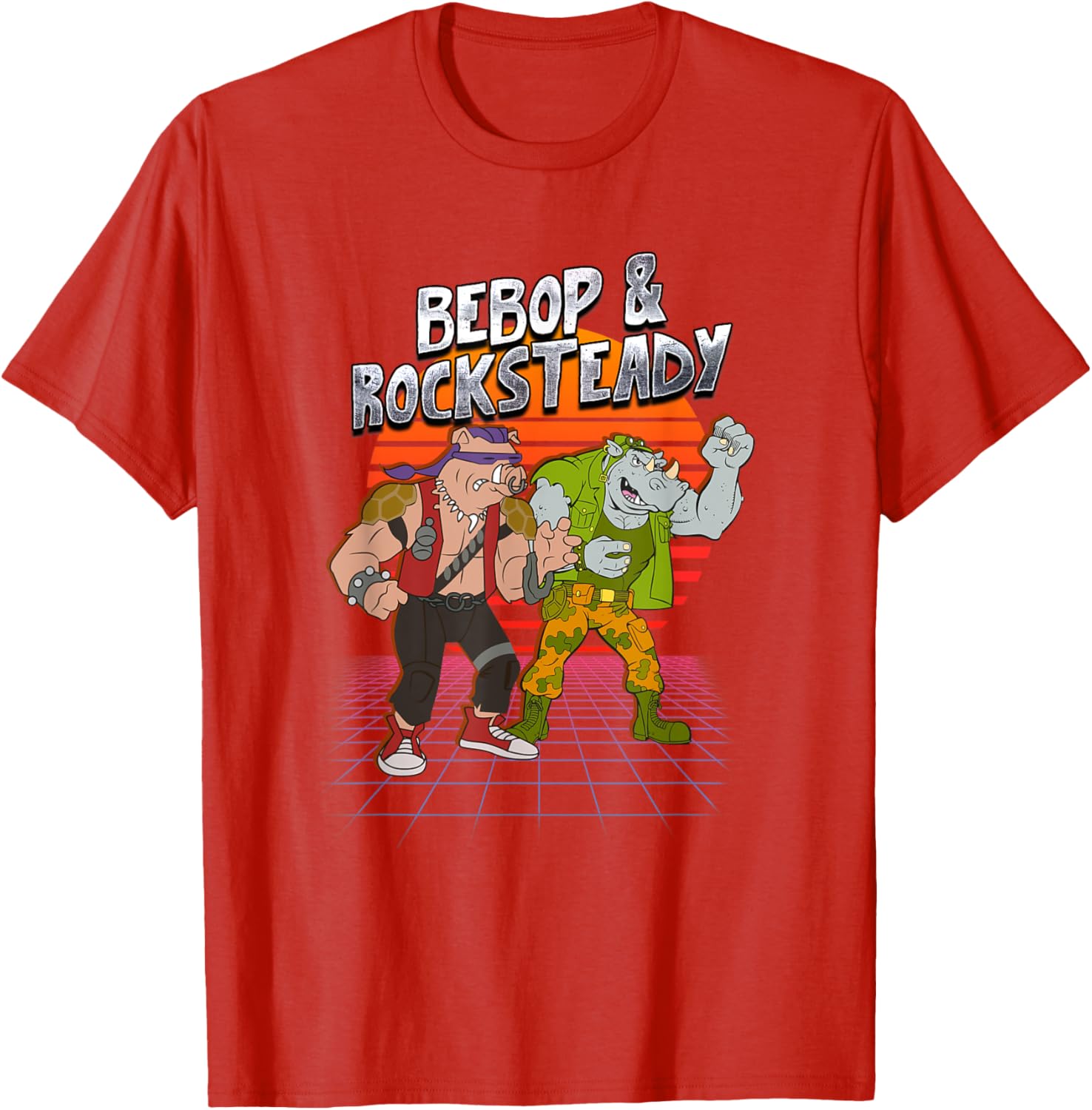 Mademark x TMNT Bebop and Rocksteady Retro Style T-Shirt for Fun Fashion - 1
