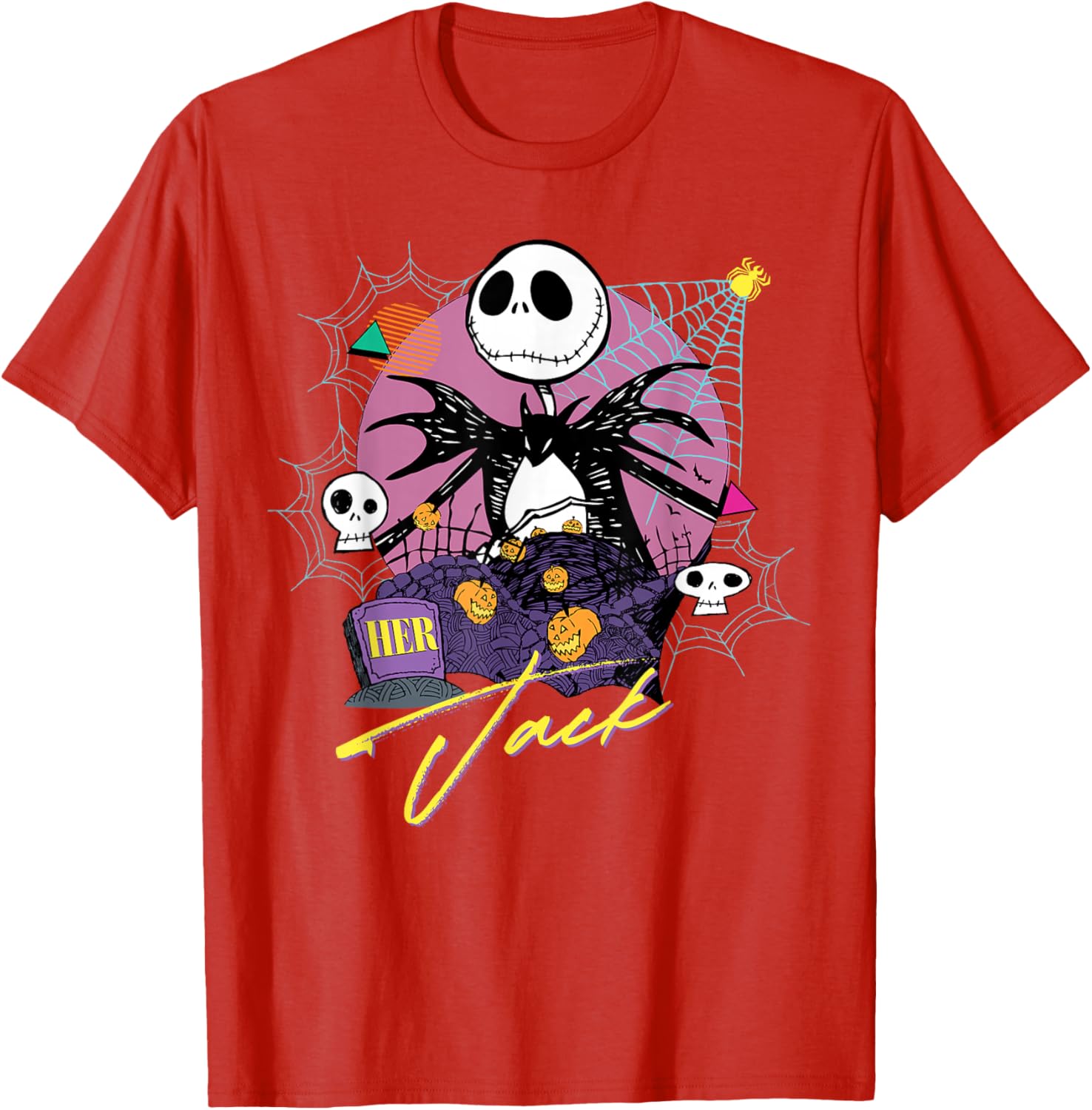 Disney The Nightmare Before Christmas Matching Her Jack T-Shirt for Fans - 25