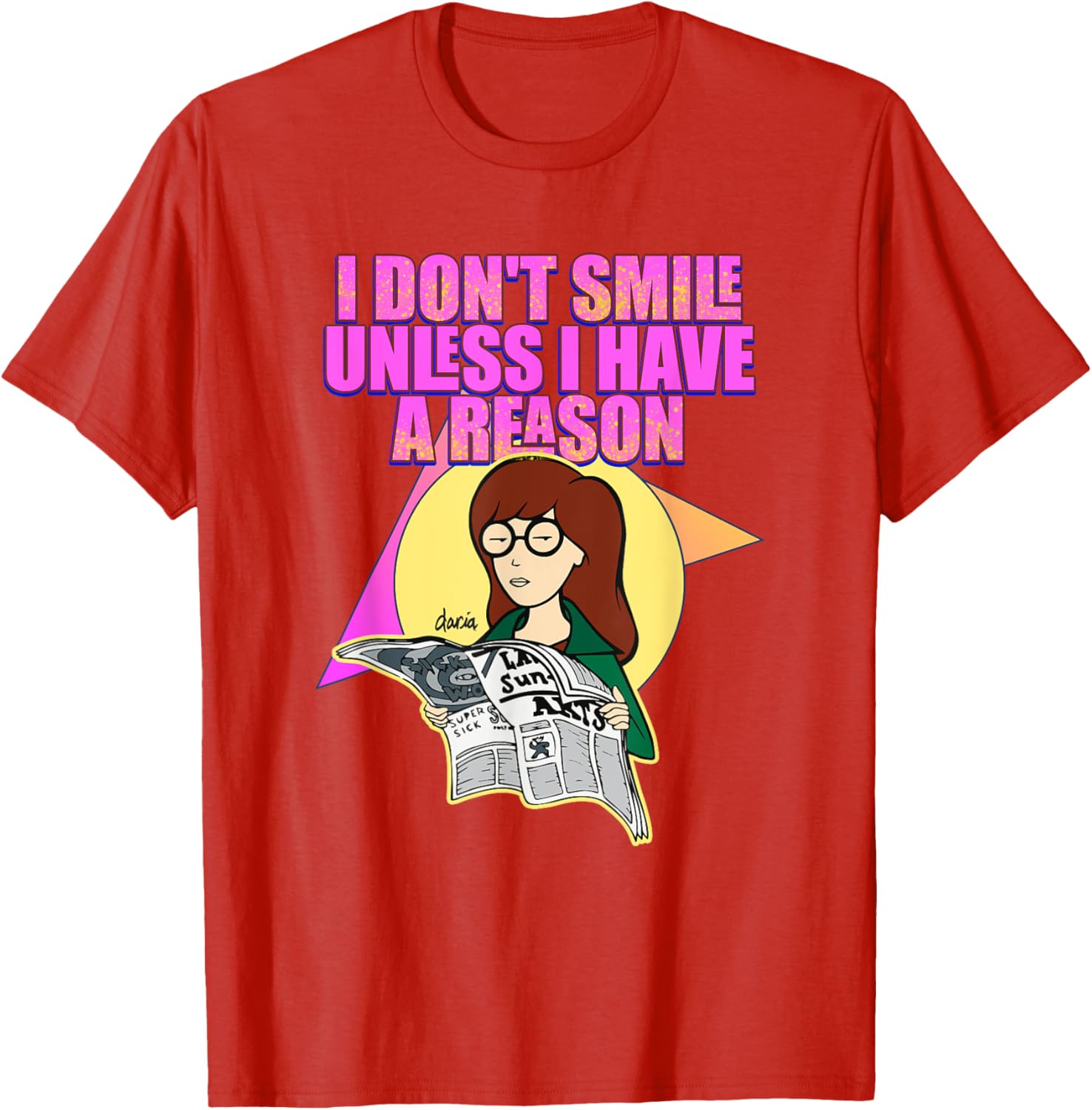 Mademark x Daria I Don't Smile Unless I Have a Reason T-Shirt for Women - 7