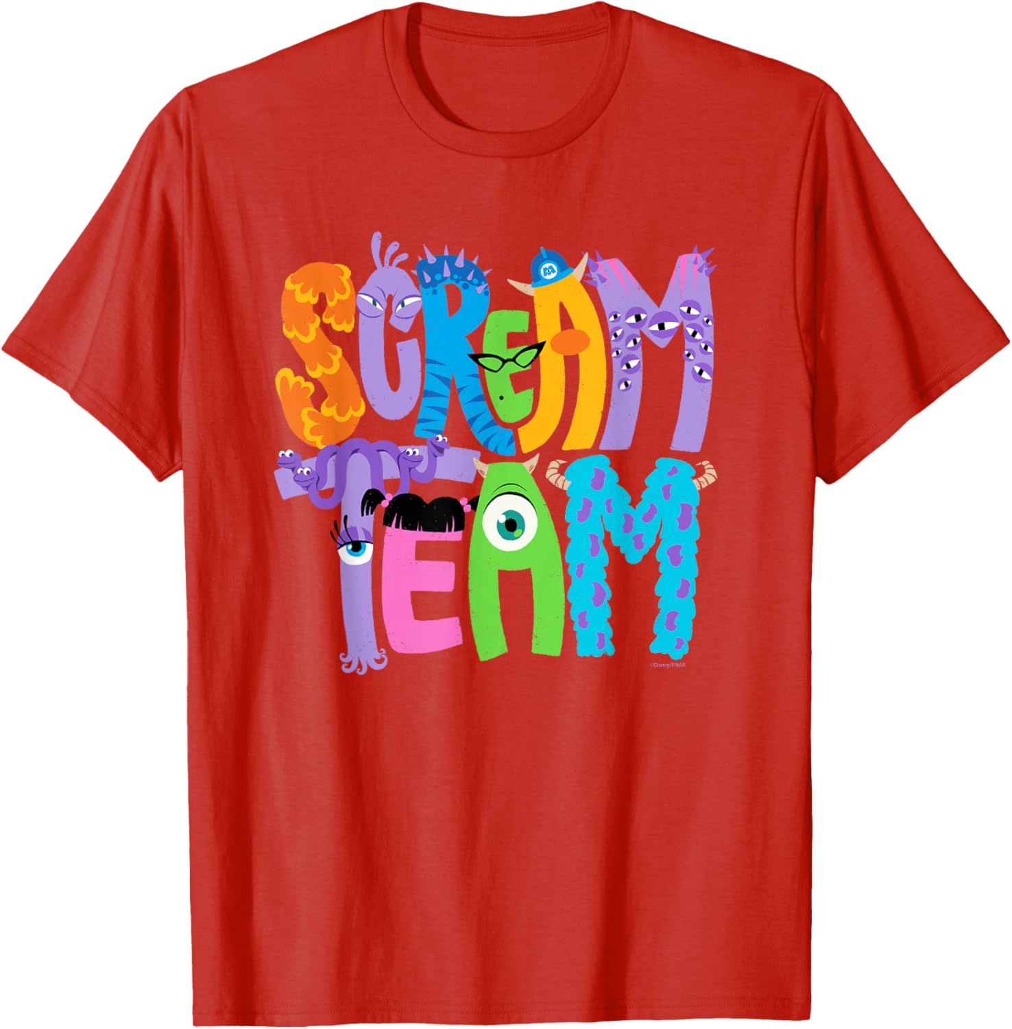 Monsters Inc Scream Team Halloween T-Shirt Fun Disney Pixar Apparel - 15
