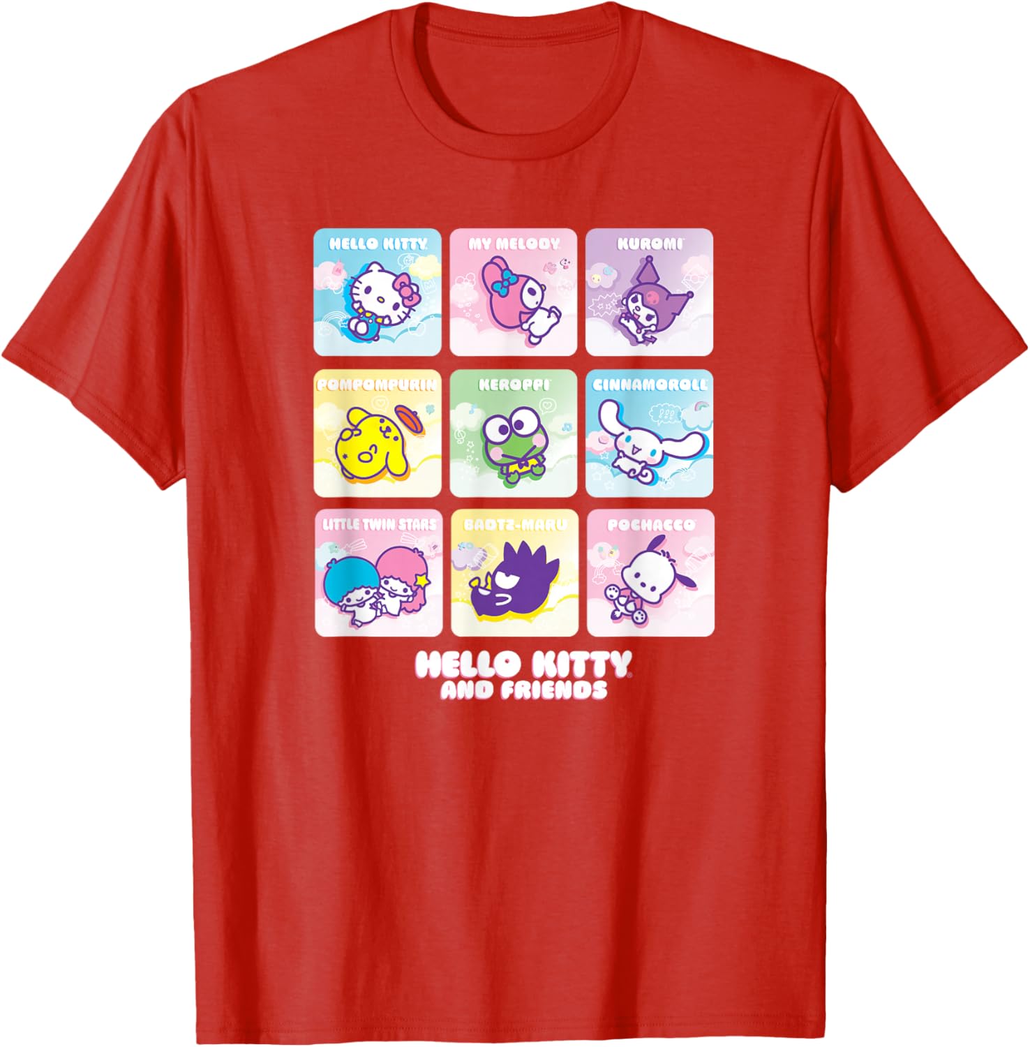 Hello Kitty and Friends Square Icons T-Shirt for Kids and Adults - 12