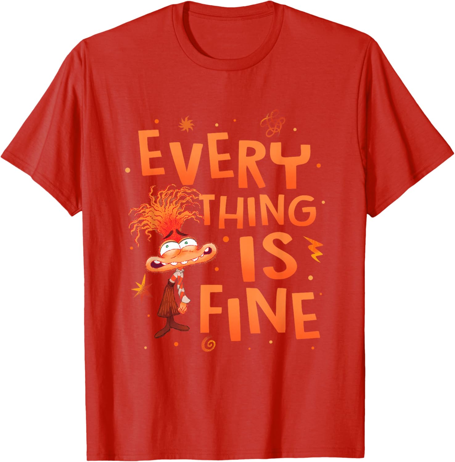 Disney Pixar Inside Out 2 Anxiety Logo T-Shirt for Fans and Collectors - 9