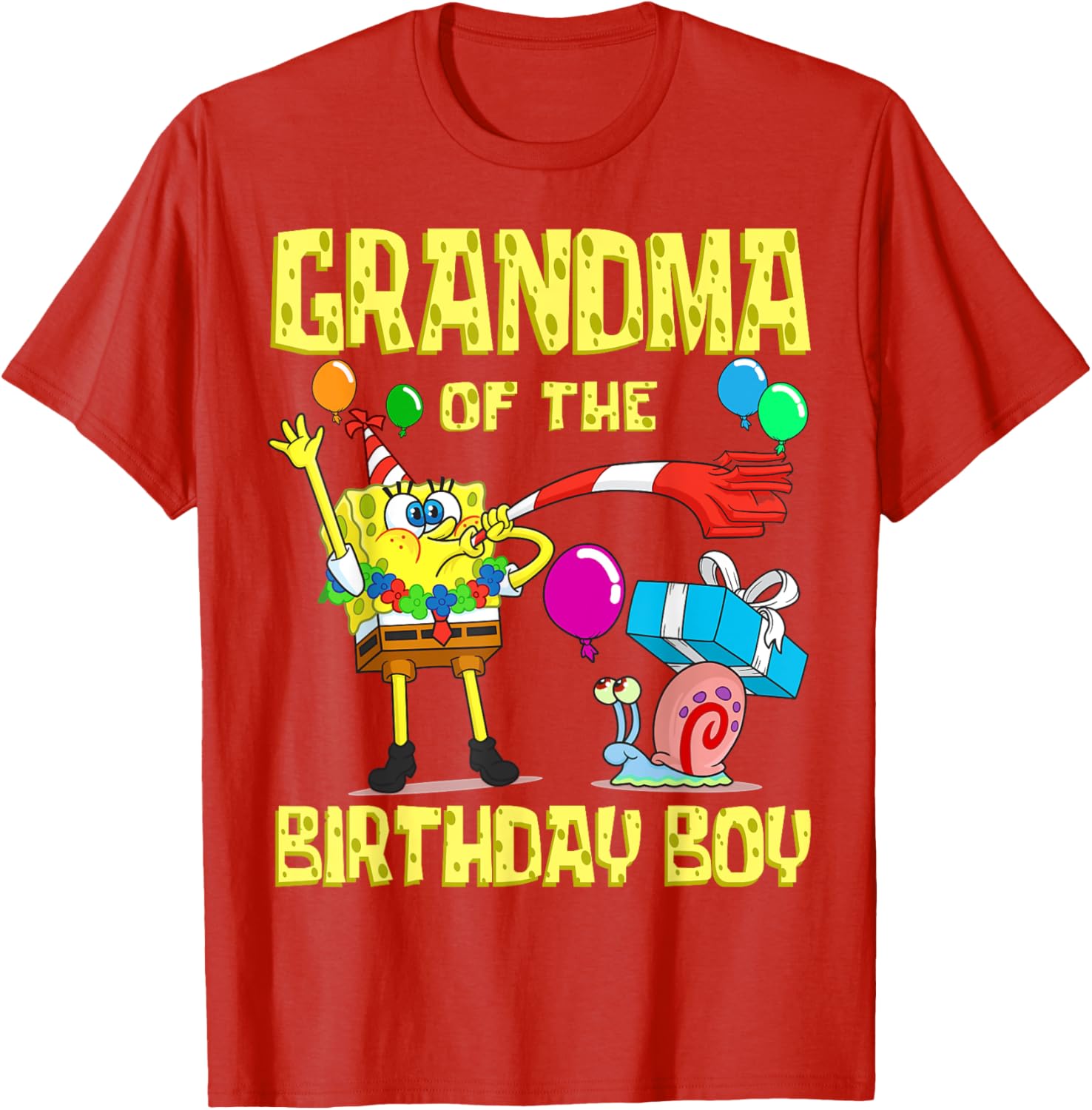 SpongeBob Grandma of the Birthday Boy T-Shirt Fun Party Apparel - 19