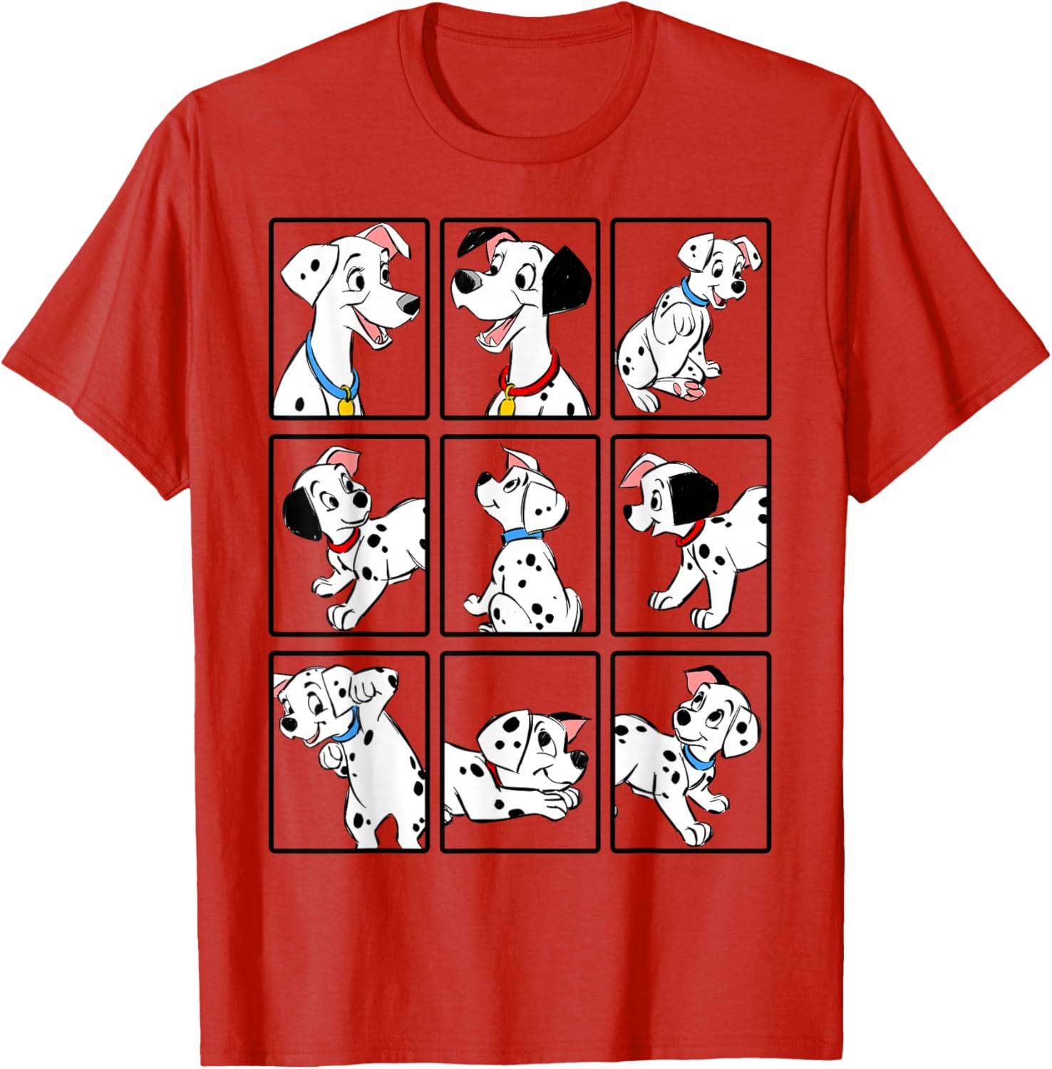 Disney 101 Dalmatians Puppy Group T-Shirt for Fun Pet Lovers - 1