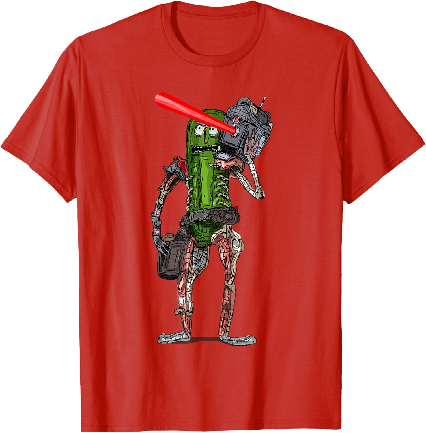 Pickle Rick Laser Beam T-Shirt - Fun Rick and Morty Apparel for Fans - 12