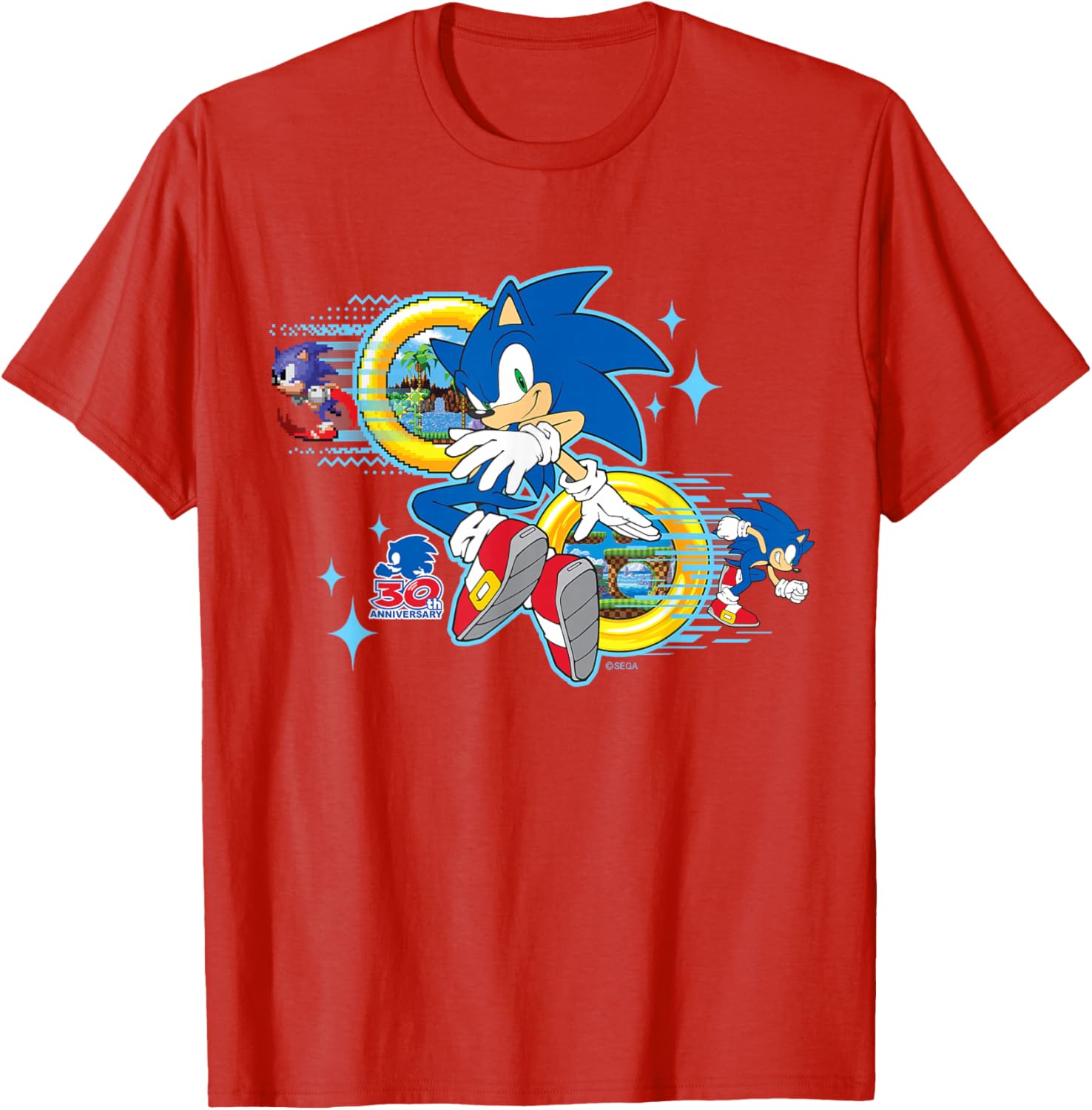 Sonic the Hedgehog 30th Anniversary Short Sleeve Tee for Fans - 19