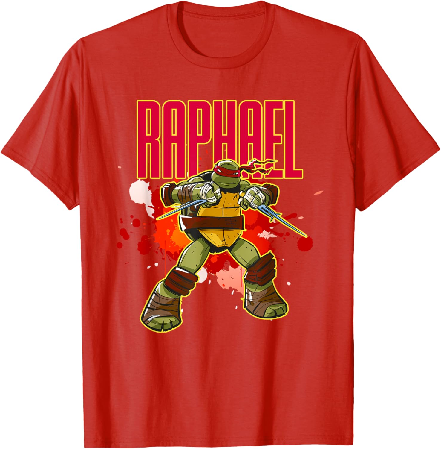 Mademark Teenage Mutant Ninja Turtles Raphael Red Splatter T-Shirt - 6