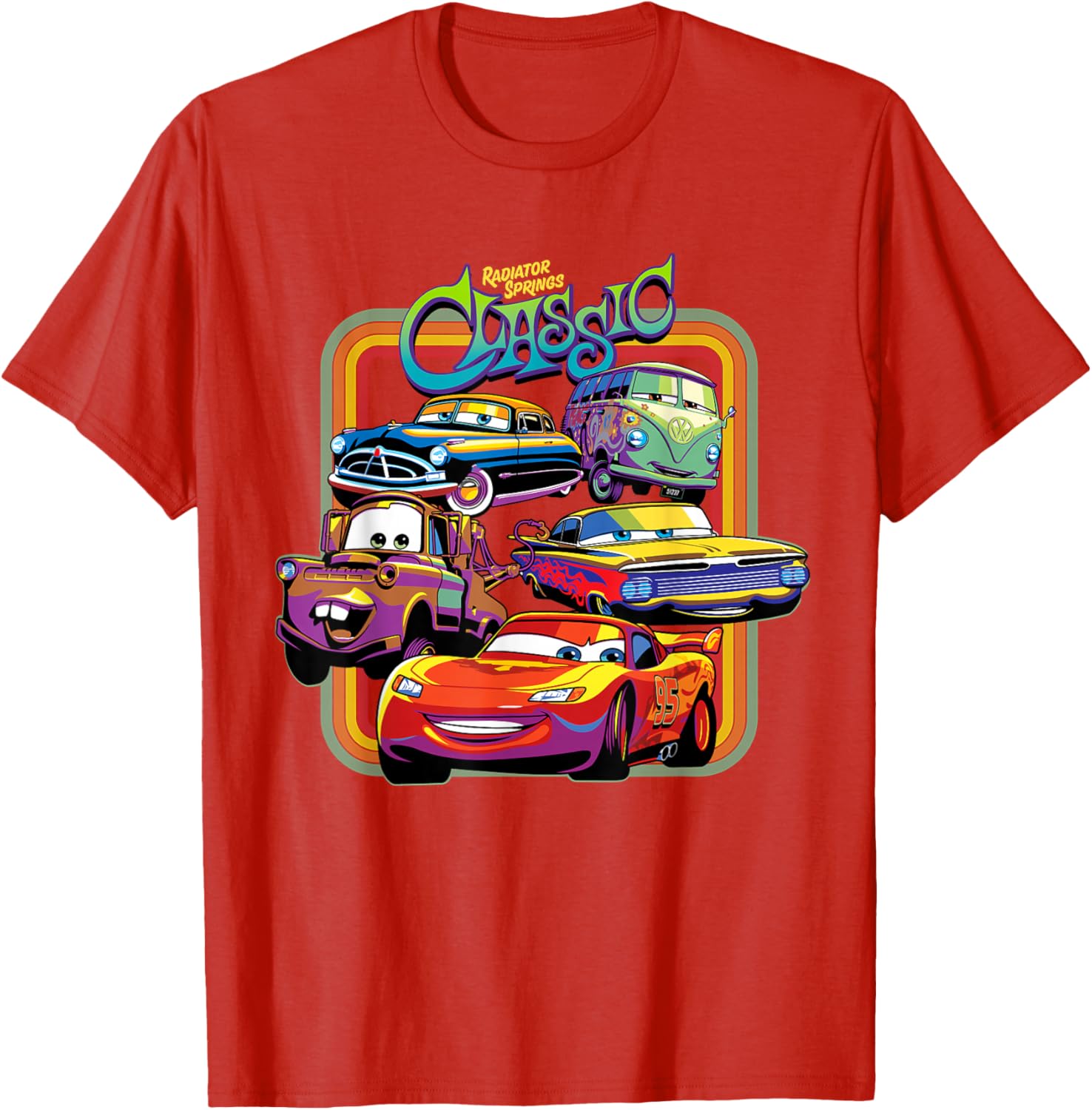 Disney PIXAR Cars Radiator Springs Classic T-Shirt for Kids and Adults - 10