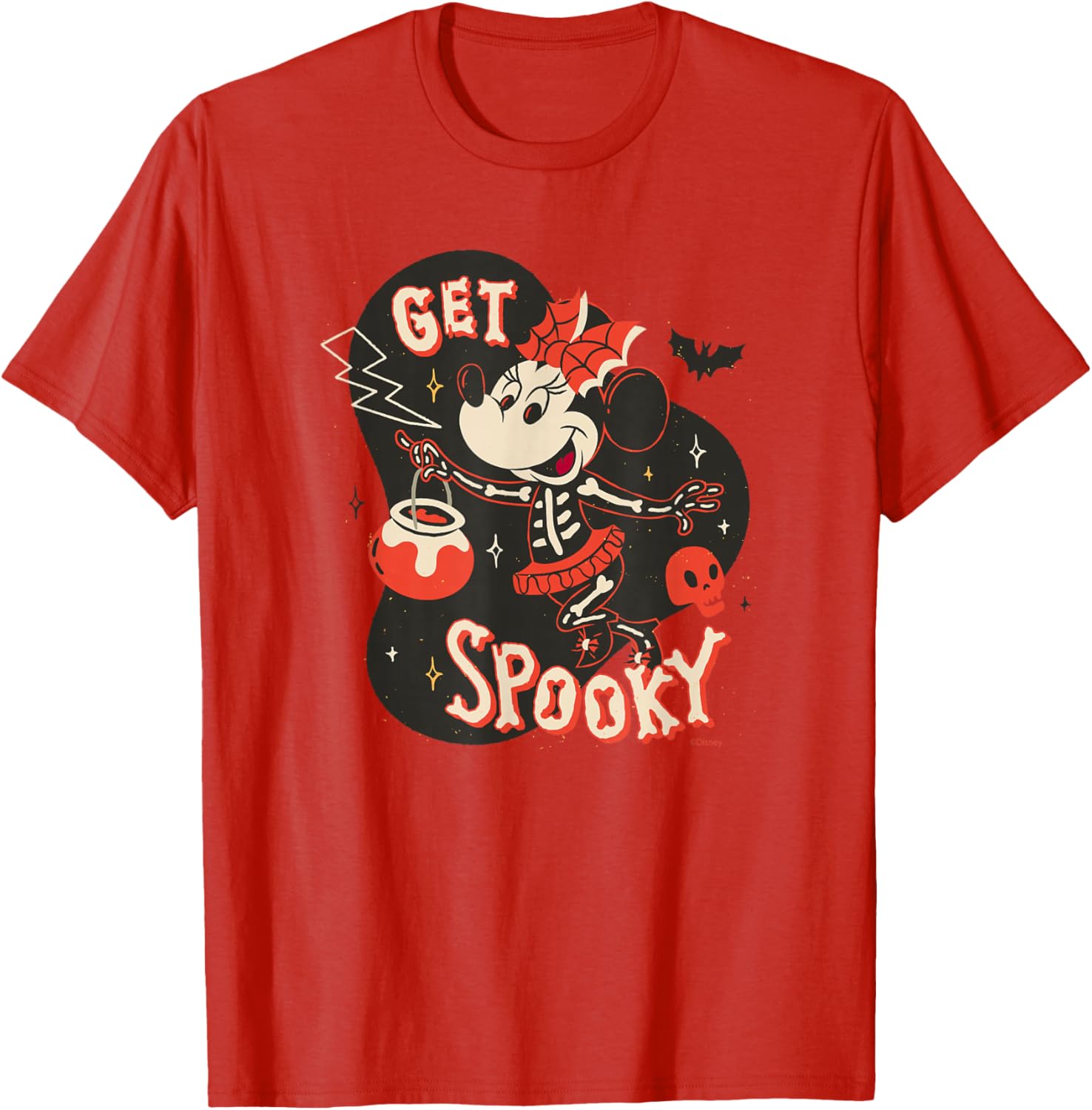 Disney Minnie Mouse Skeleton T-Shirt for Spooky Halloween Fun - 19