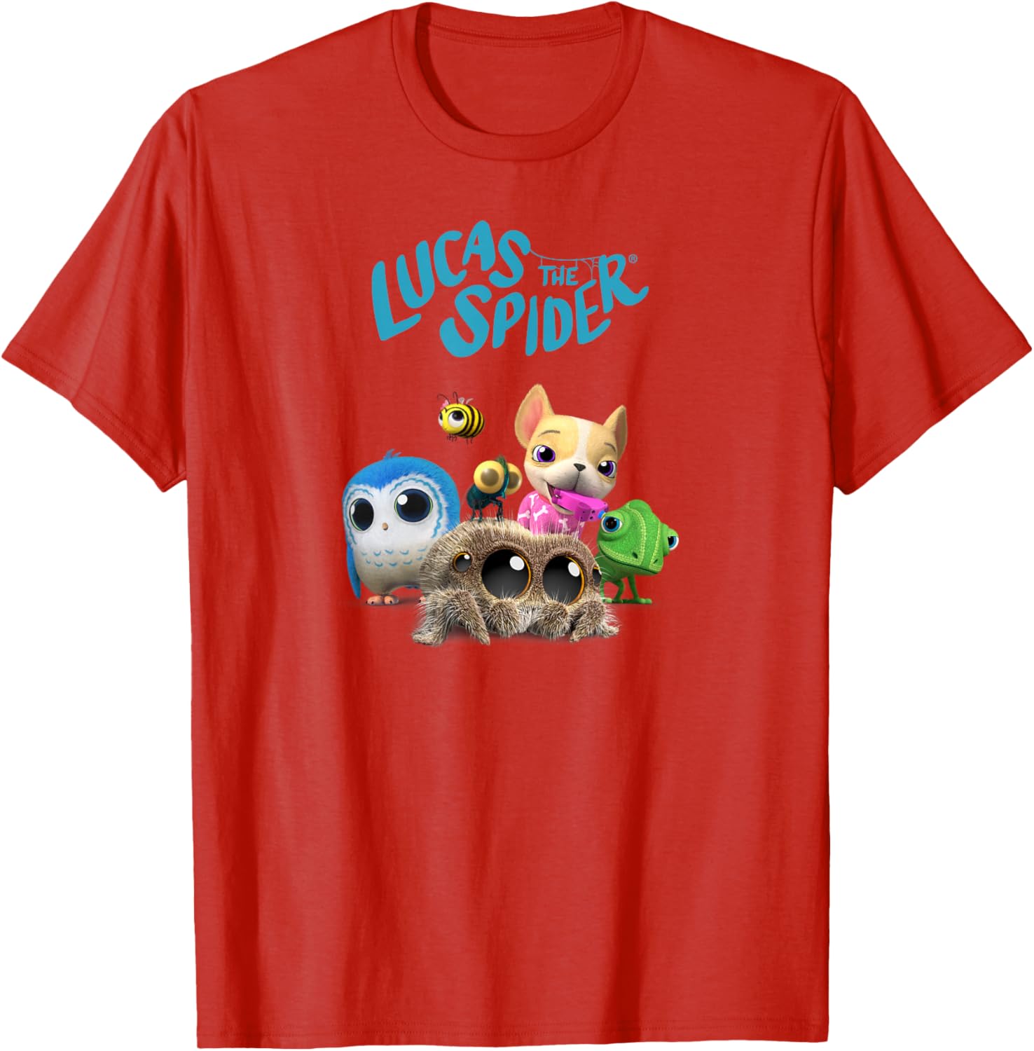 Lucas the Spider and Friends Cute T-Shirt for Kids and Adults - 5