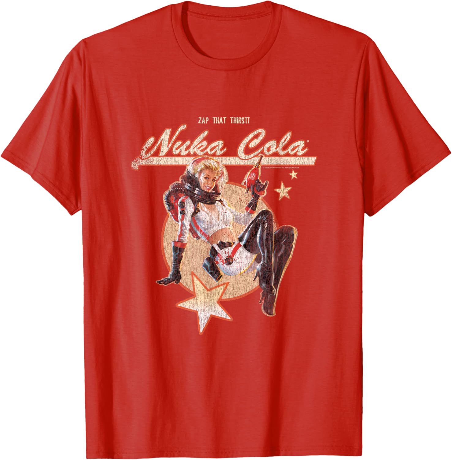 Retro Fallout Nuka Cola Ad T-Shirt for Gamers - Unique, Stylish Apparel - 3