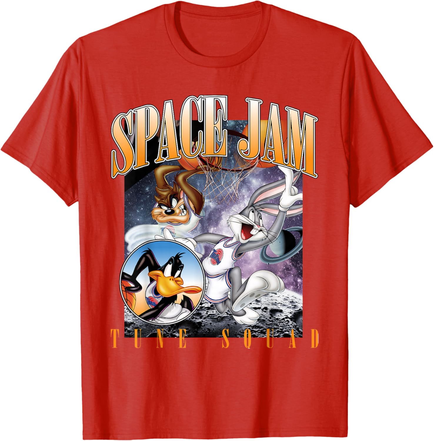 Vintage Space Jam Tune Squad T-Shirt for Fans of Classic Basketball Style - 8