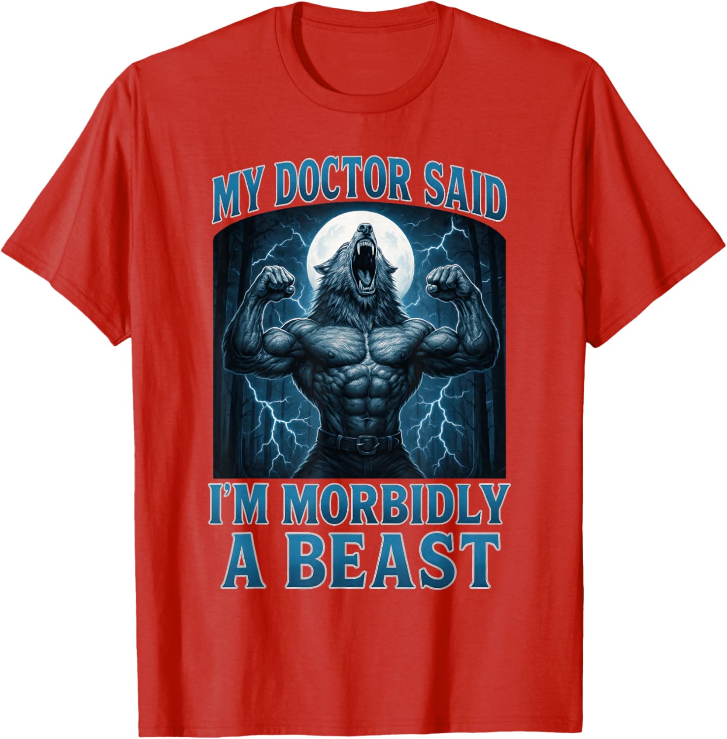 Funny Alpha Wolf Beast Meme Graphic Tee for Men, Women, and Teens - 19