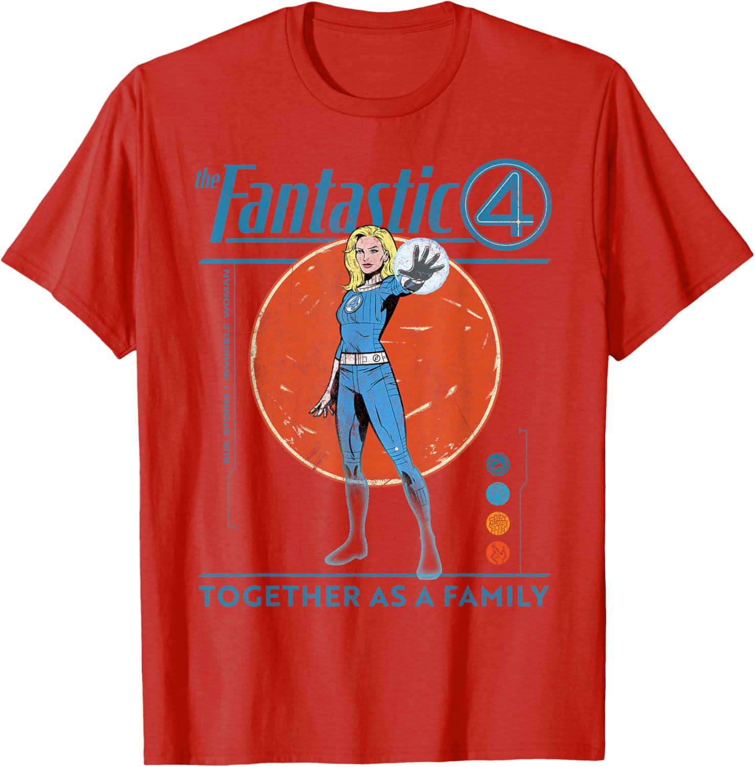 Marvel Fantastic Four Retro T-Shirt Featuring The Invisible Woman Design - 26