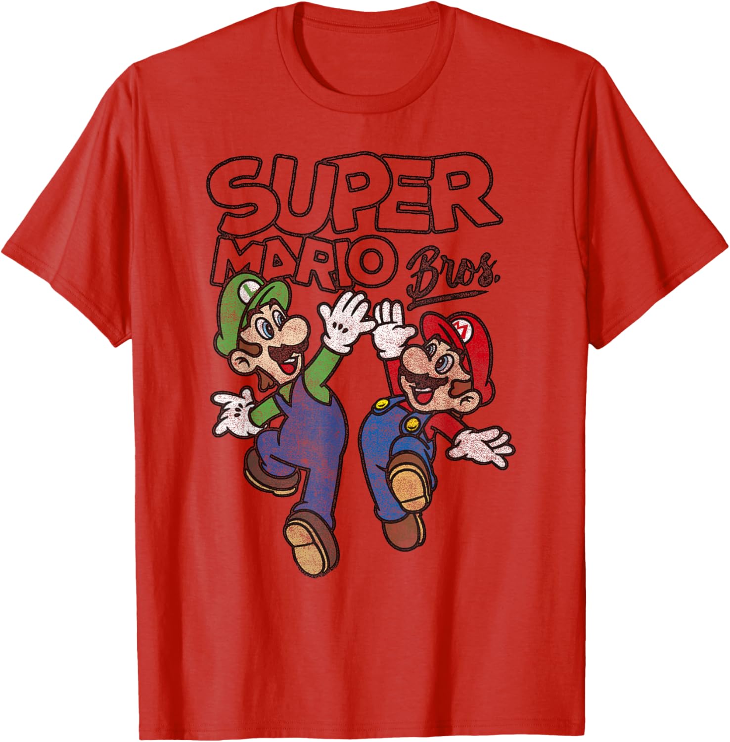Super Mario Bros Luigi and Mario High Five T-Shirt for Fans - 6